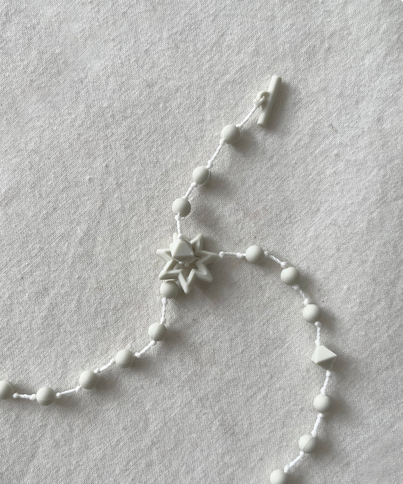 FAF(FAKE AS FLOWERS) Akhara necklace "MILK"