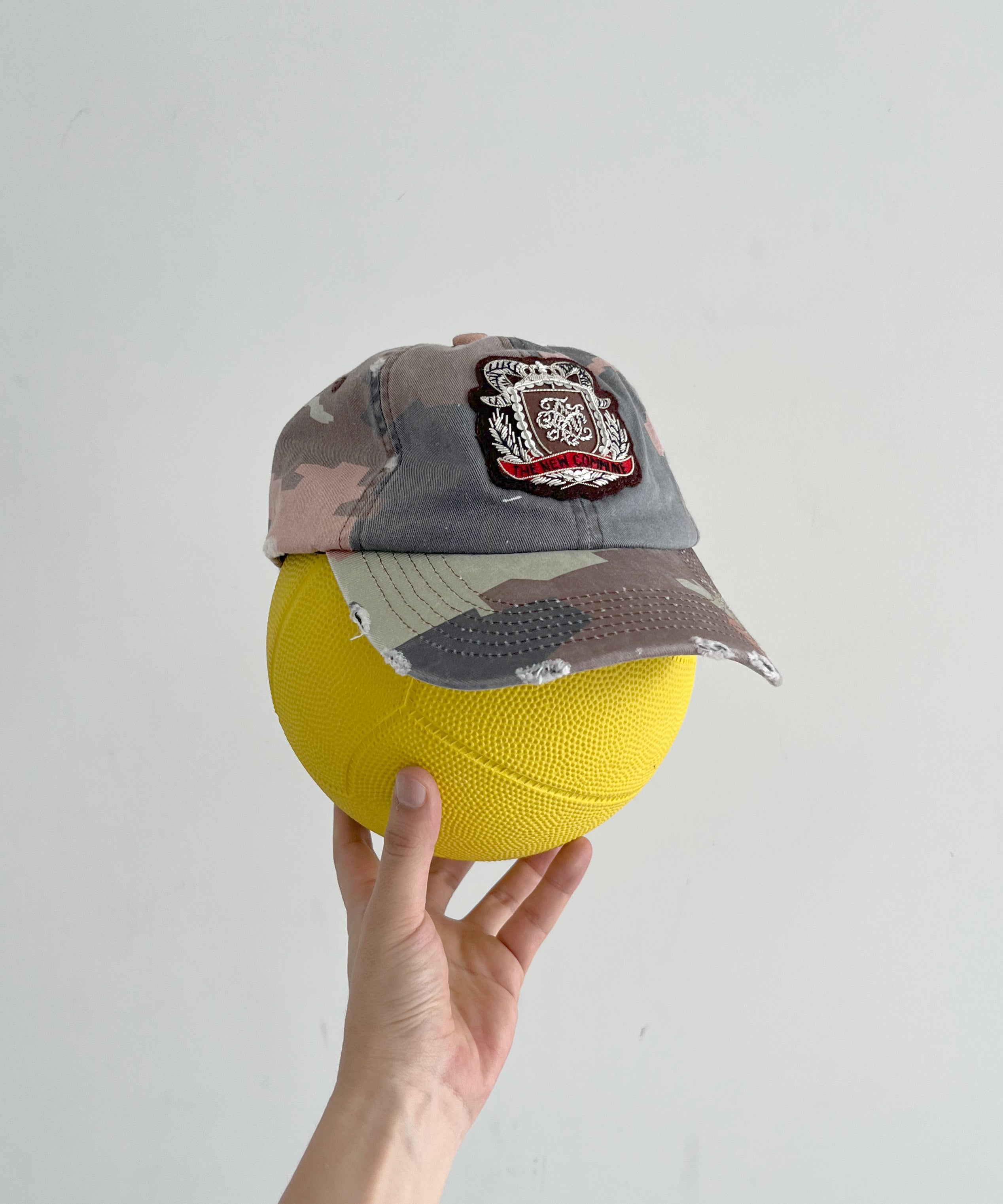 FAF(FAKE AS FLOWERS) Emblem cap "BROWN CAMO"
