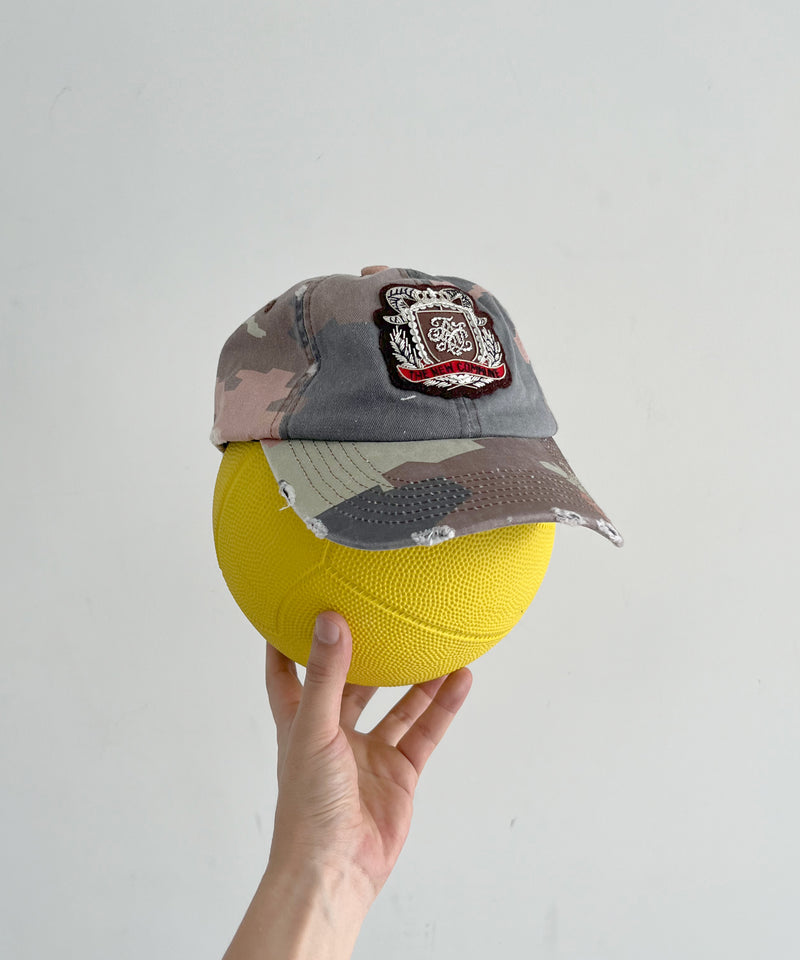 FAF(FAKE AS FLOWERS) Emblem cap "BROWN CAMO"