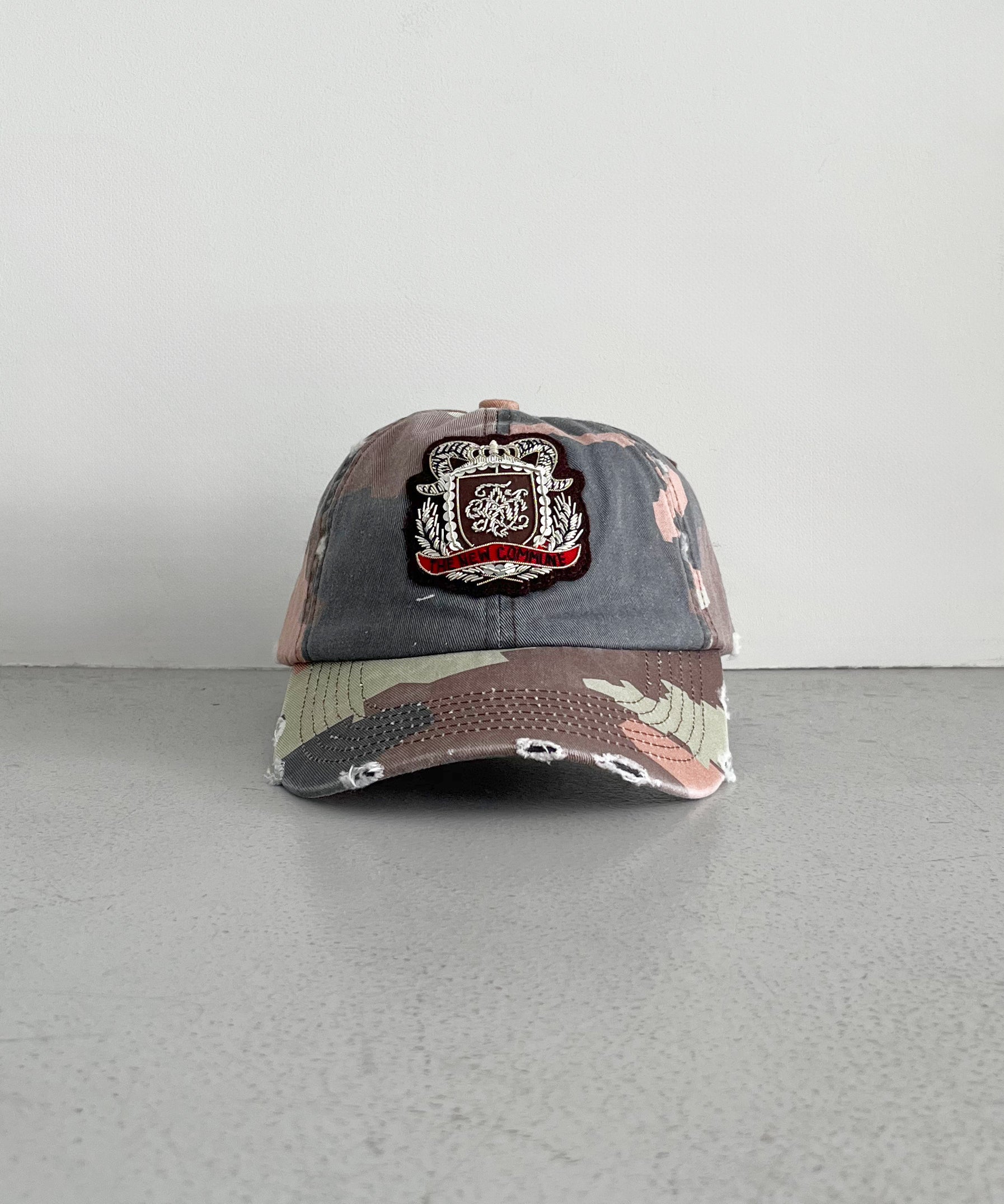 FAF(FAKE AS FLOWERS) Emblem cap "BROWN CAMO"