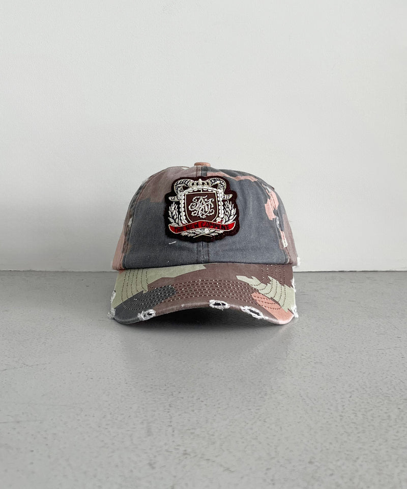 FAF(FAKE AS FLOWERS) Emblem cap "BROWN CAMO"