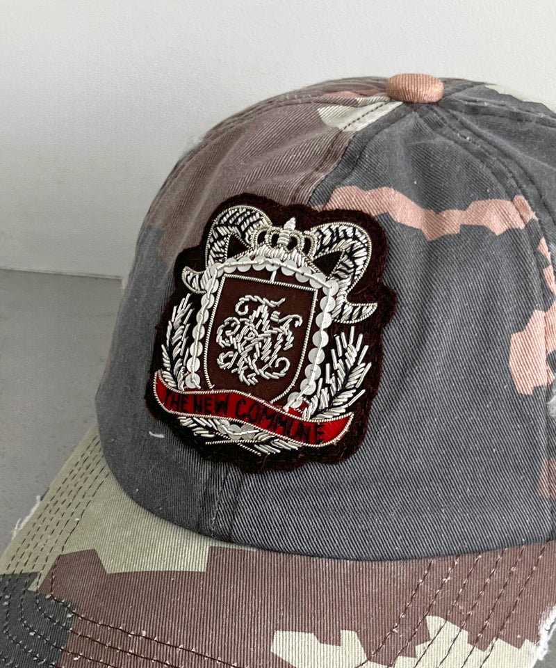 FAF(FAKE AS FLOWERS) Emblem cap "BROWN CAMO"