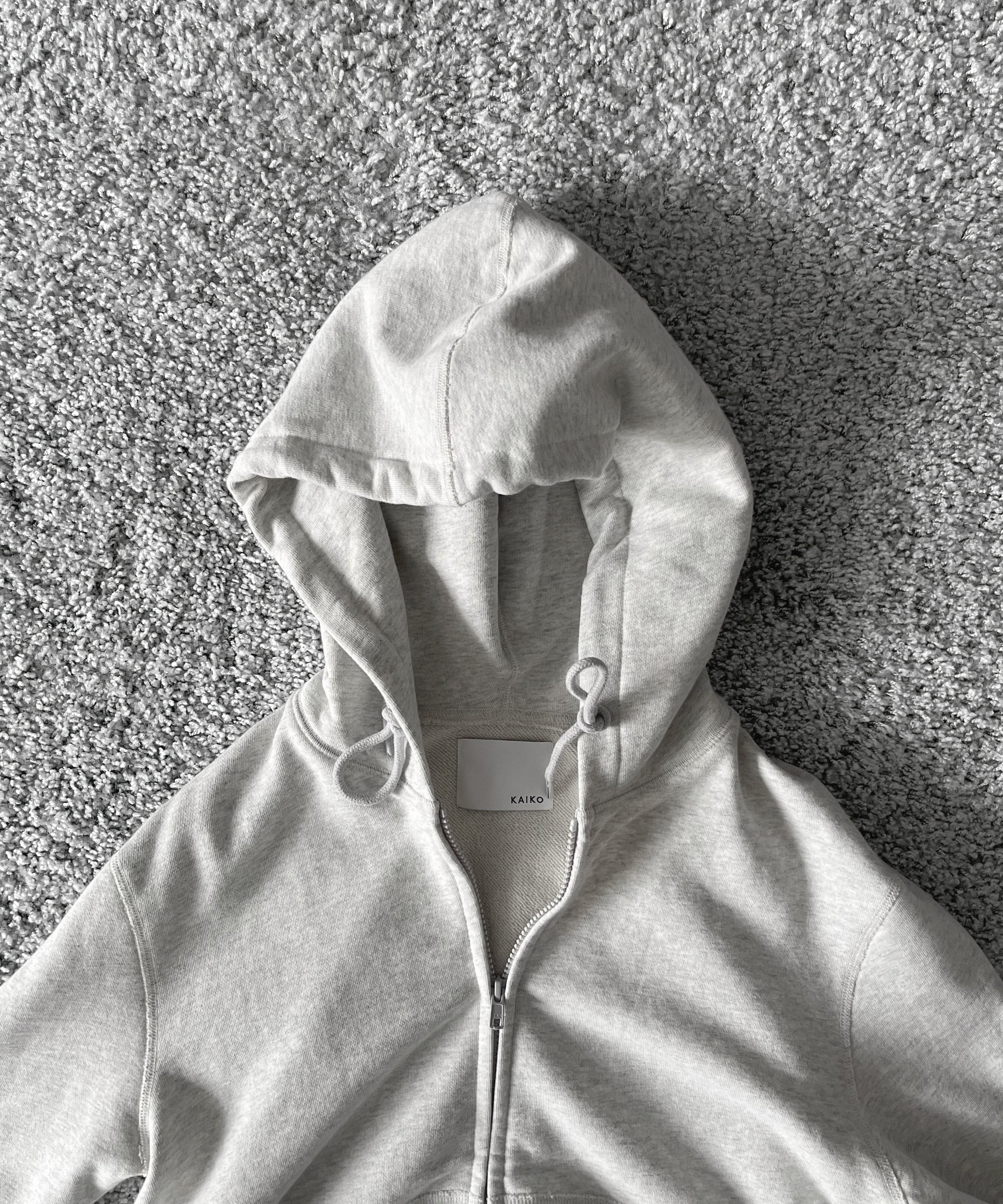 KAIKO Double zip hoodie "CHARCOAL TOP GRAY"