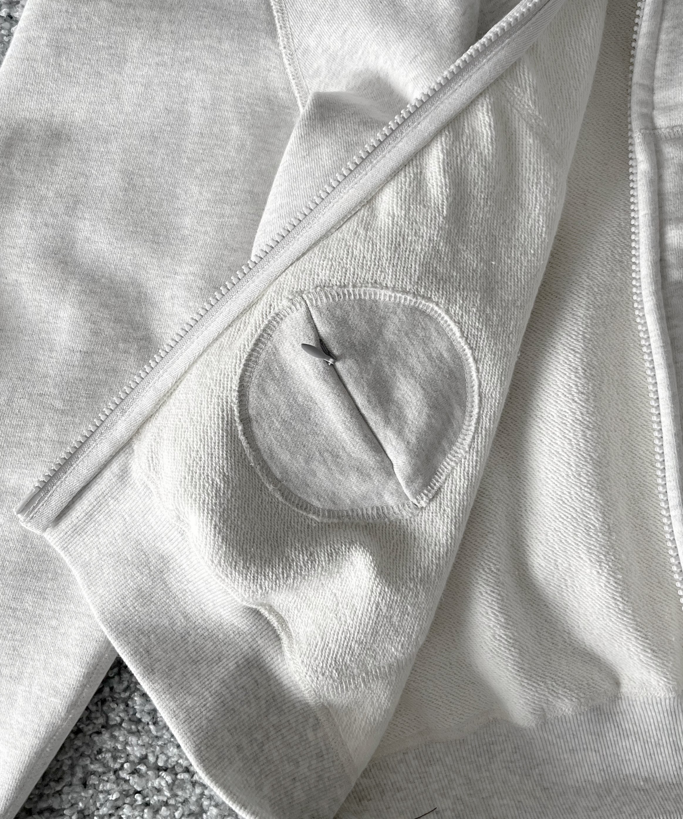 KAIKO Double zip hoodie "CHARCOAL TOP GRAY"