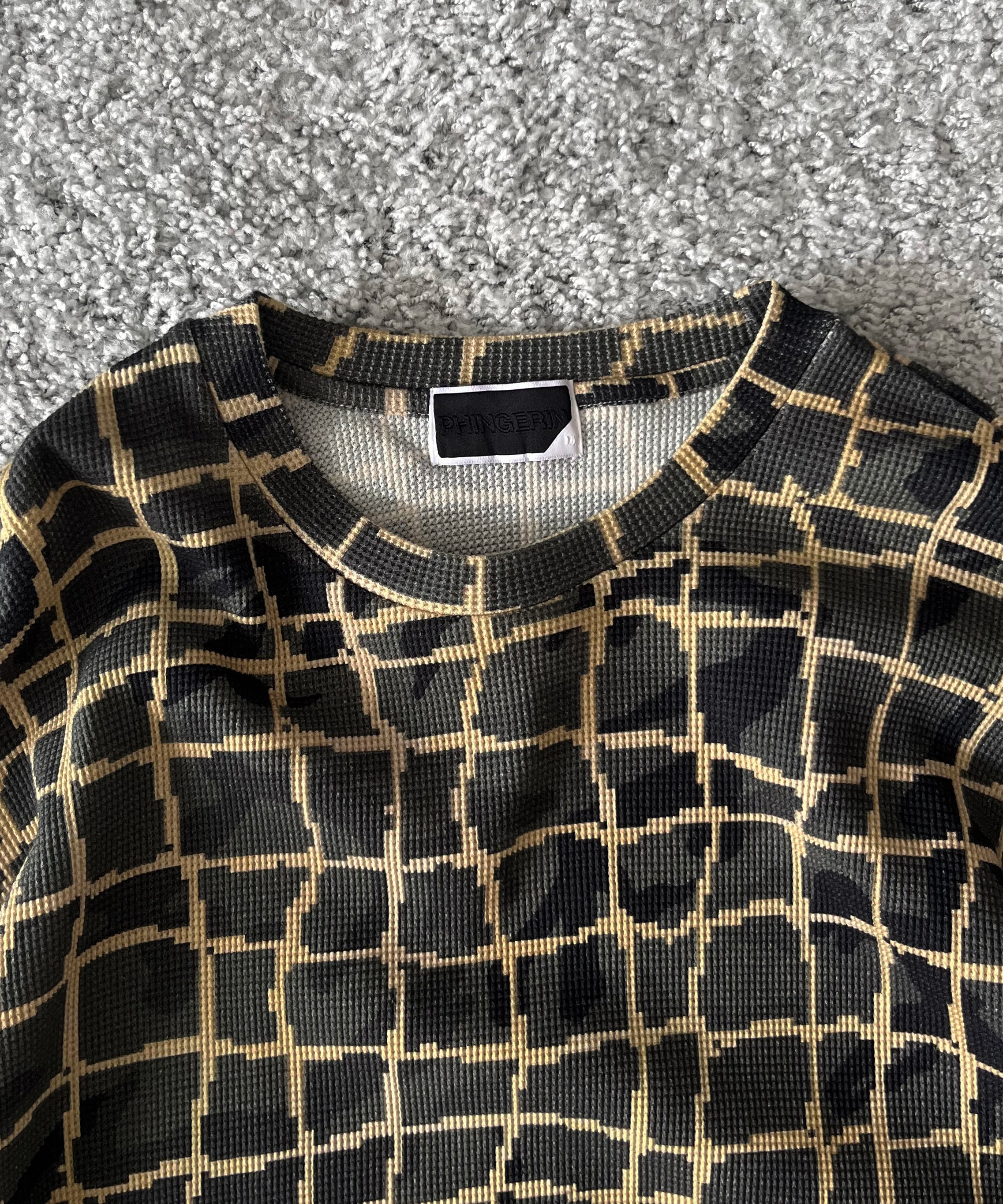 PHINGERIN Net l/s waffle thermal "B:BEIGE NET"
