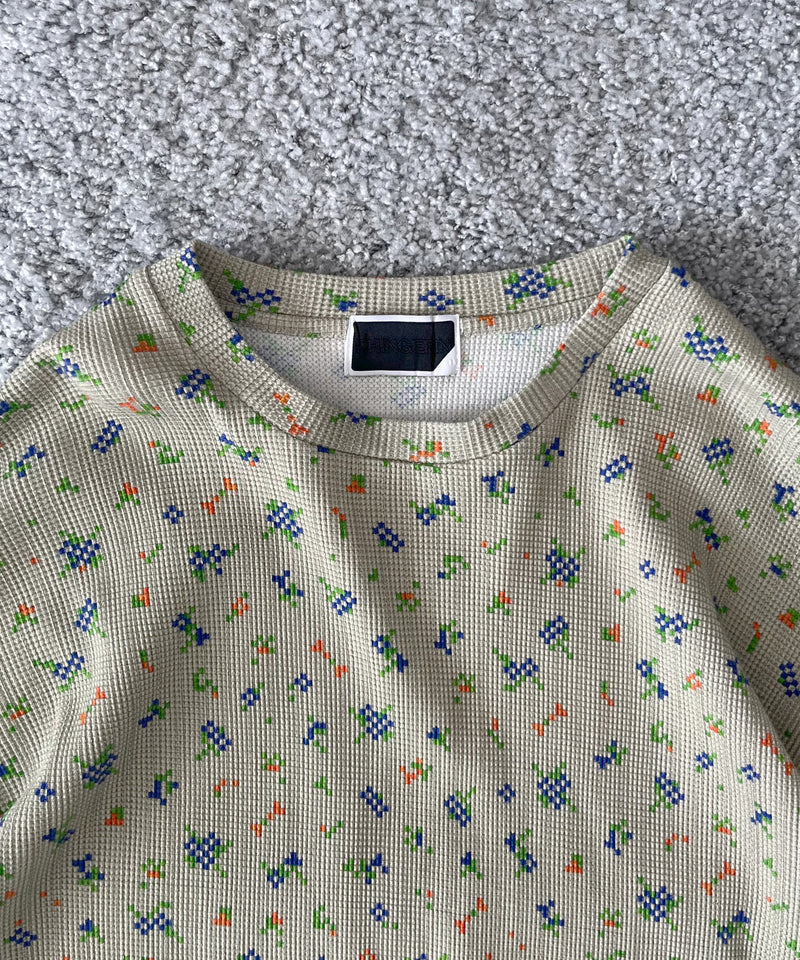 PHINGERIN Flower l/s waffle thermal "A:BEIGE"