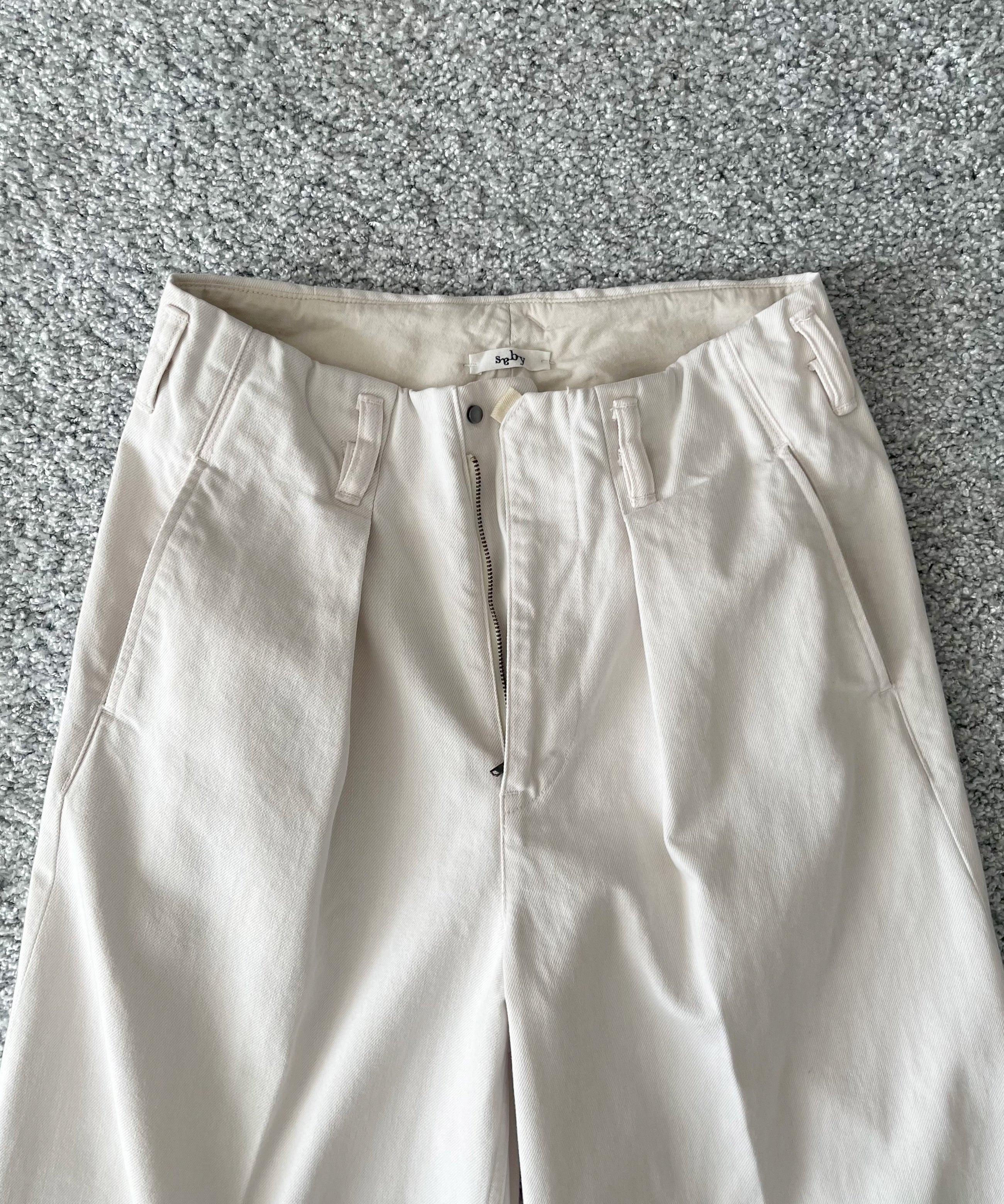 saby Tuck-baggy type 3 - surface dyeing denim -  "FADE PINK"