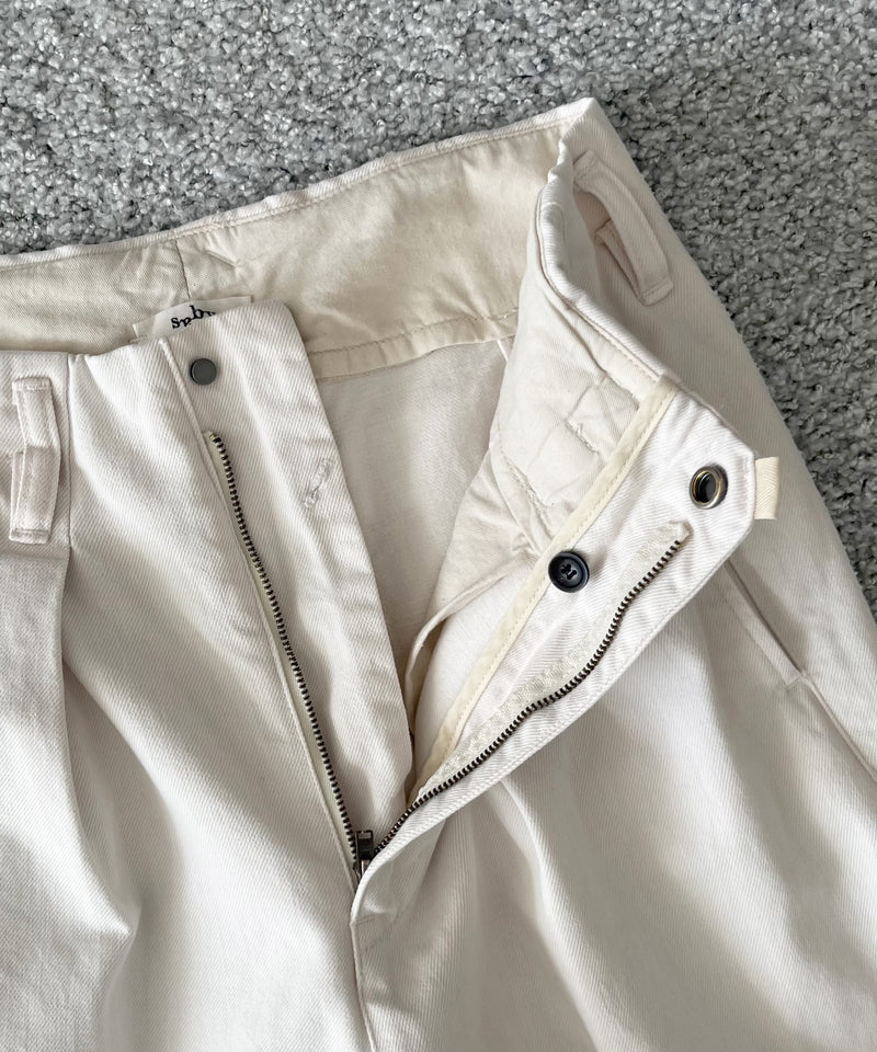 saby Tuck-baggy type 3 - surface dyeing denim -  "FADE PINK"