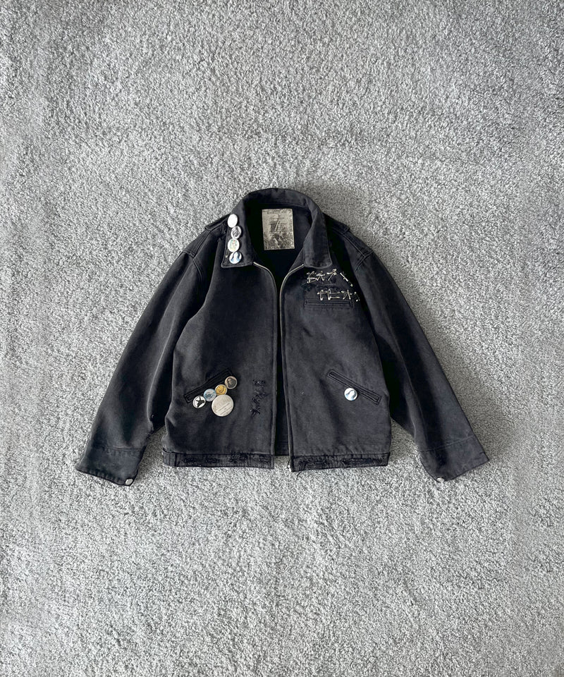 Basketcase Charms, work jacket "VINTAGE BLACK"