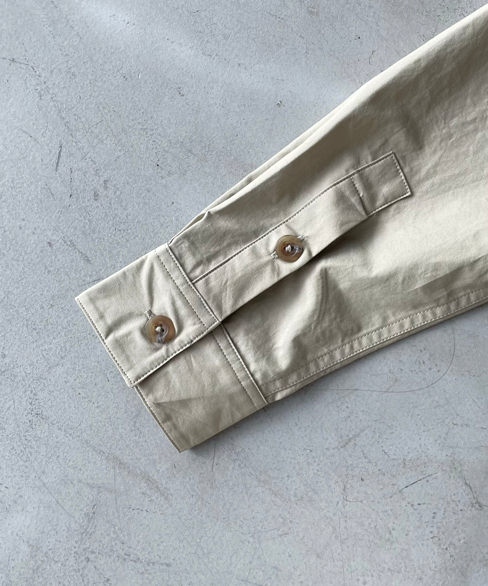 Fax Copy Express Safari button-up shirt "KHAKI" S