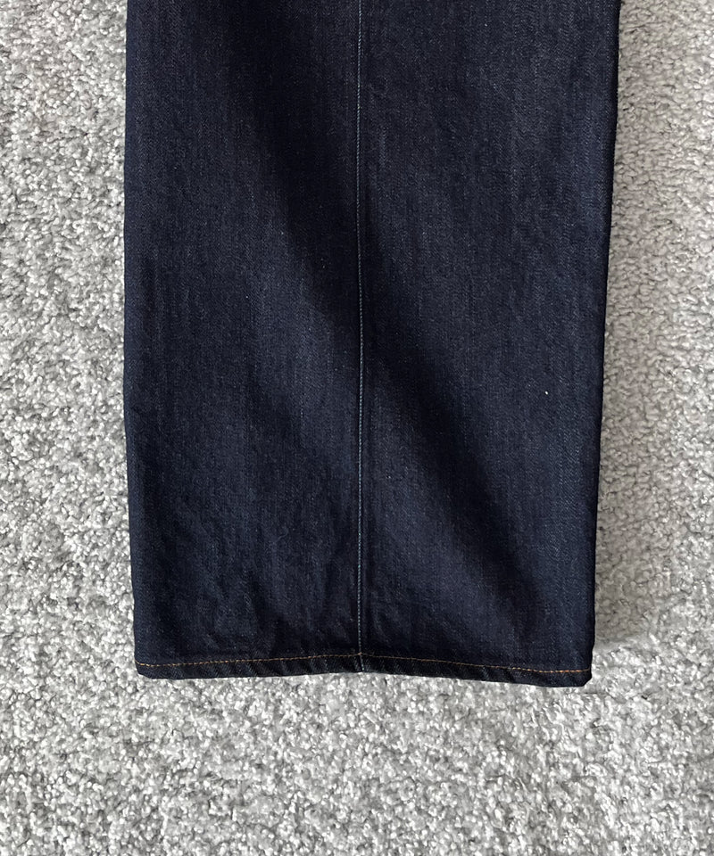 UNUSED Uw1202 Wide denim pants "INDIGO"