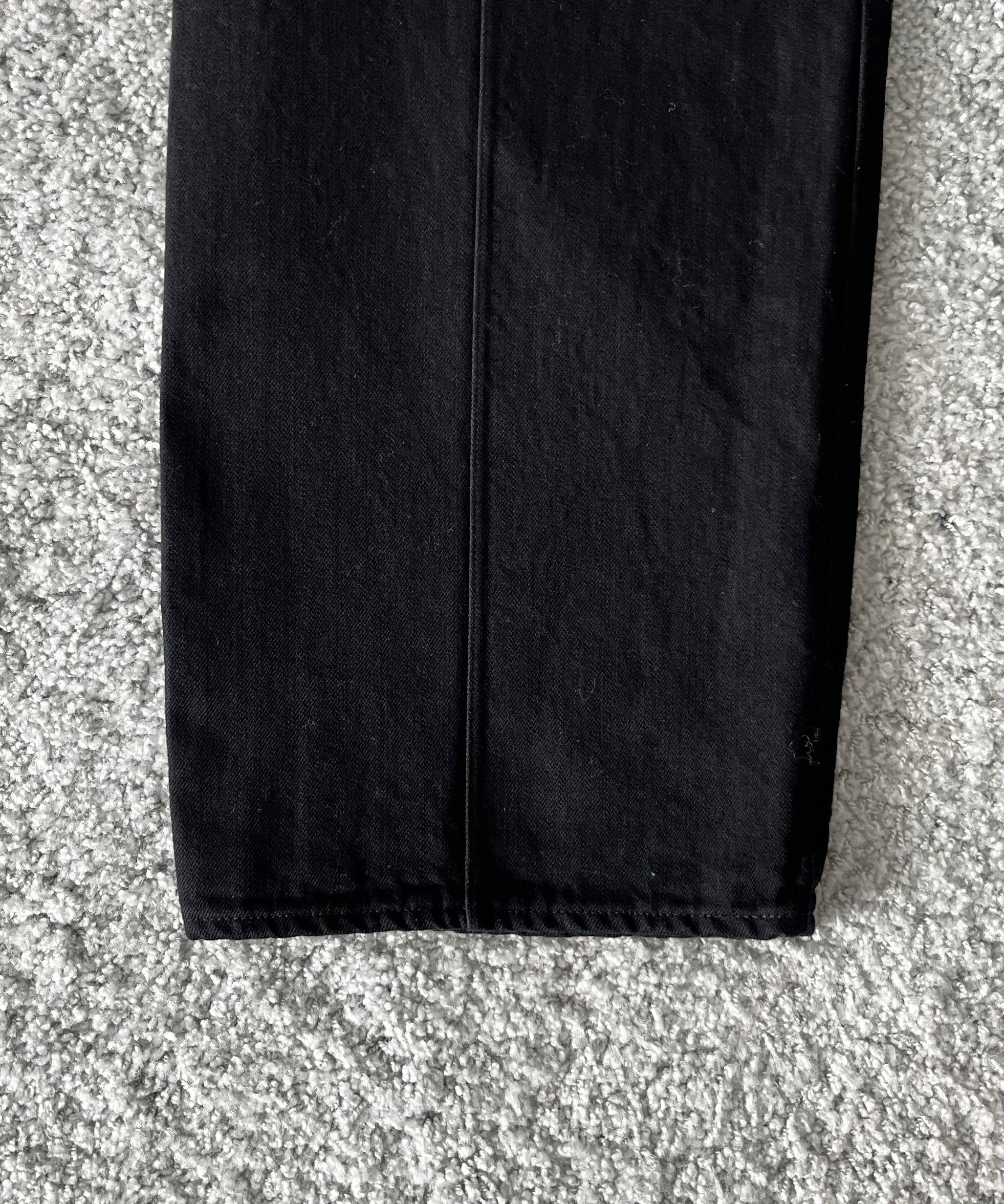 UNUSED Uw1202 Wide denim pants "BLACK"