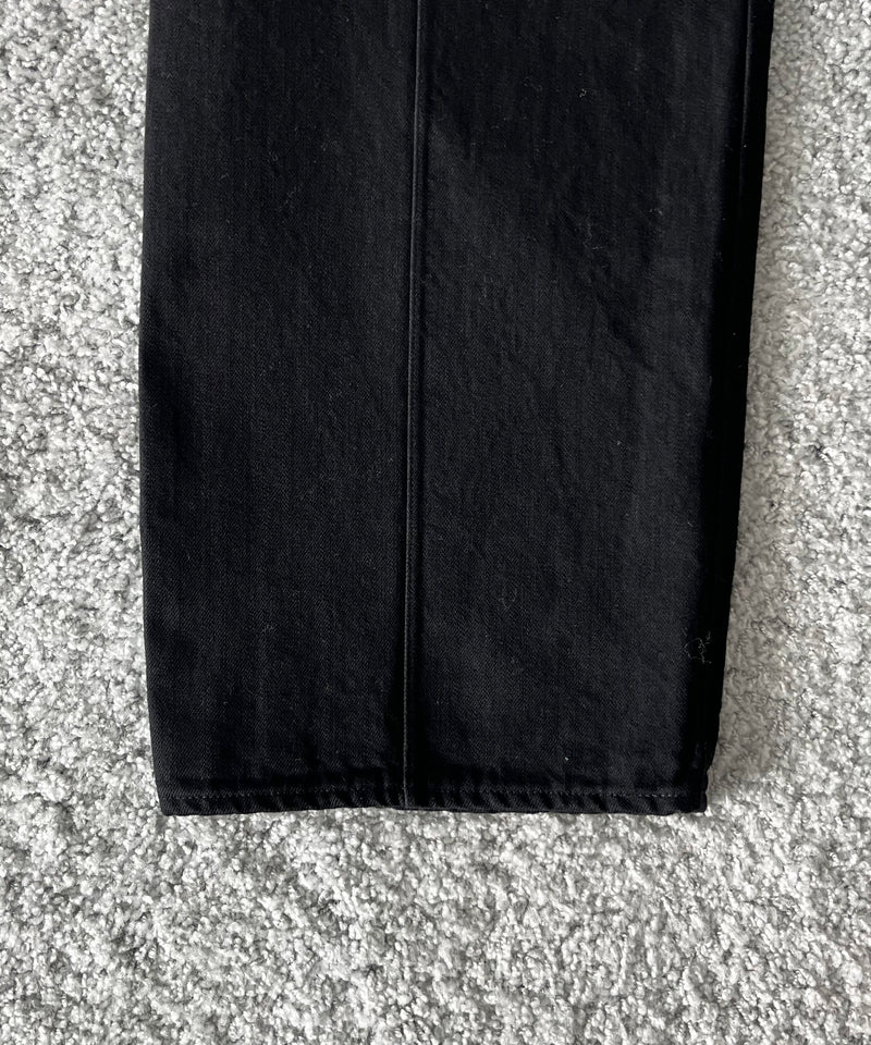 UNUSED Uw1202 Wide denim pants "BLACK"