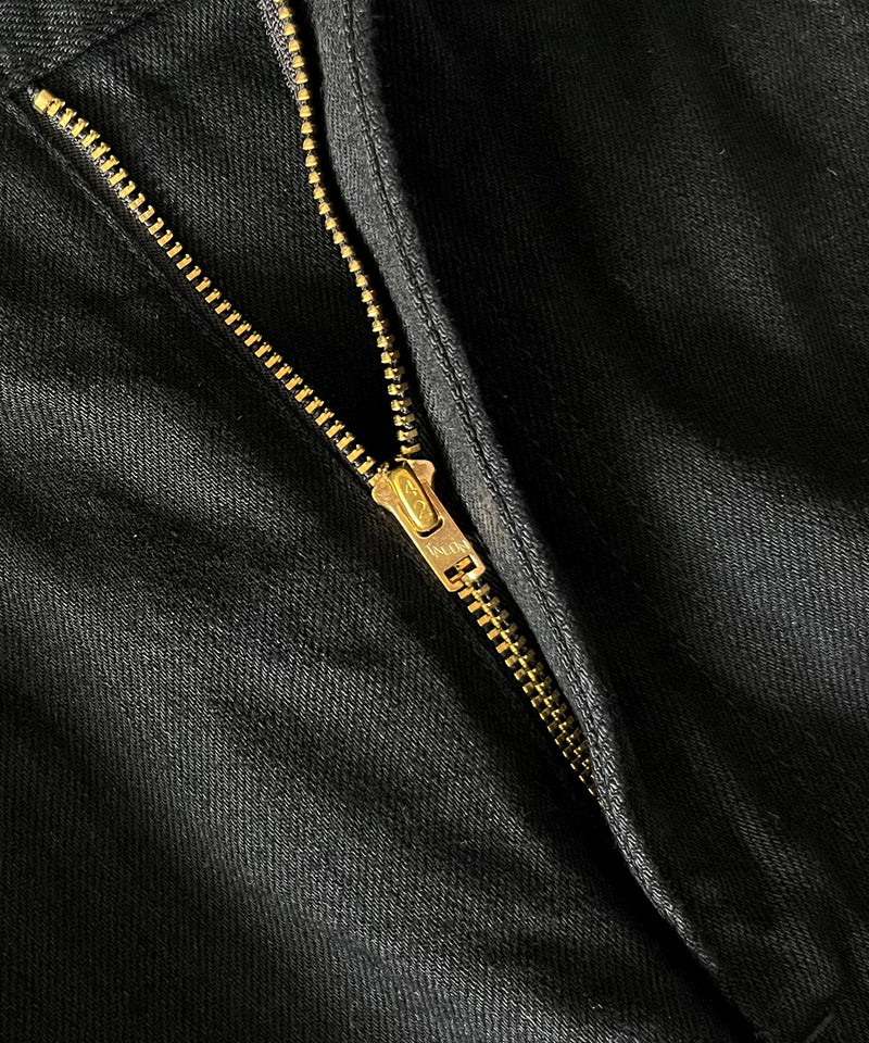 UNUSED Uw1202 Wide denim pants "BLACK"