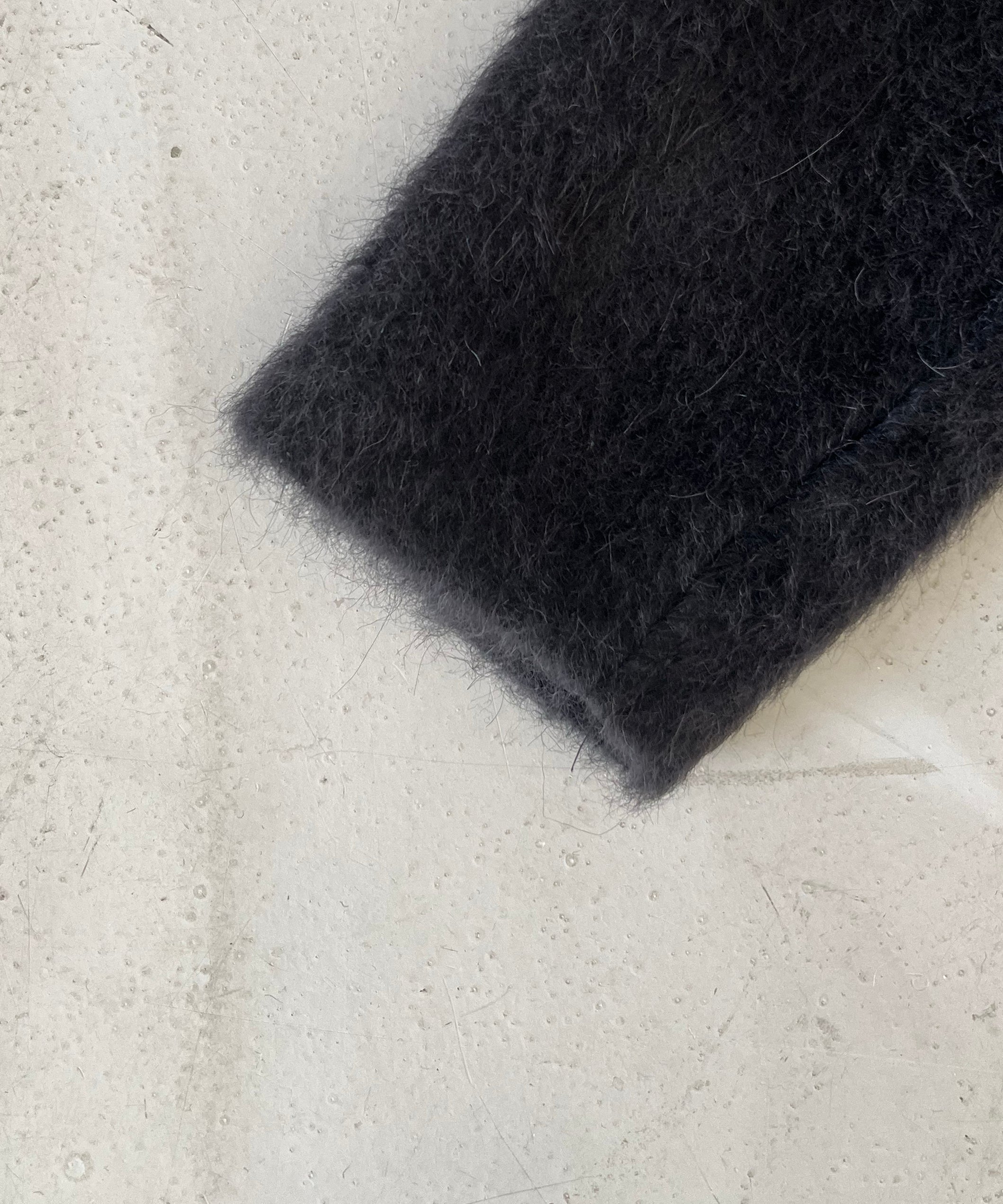 OUR LEGACY Cardigan "BLACK MOHAIR"