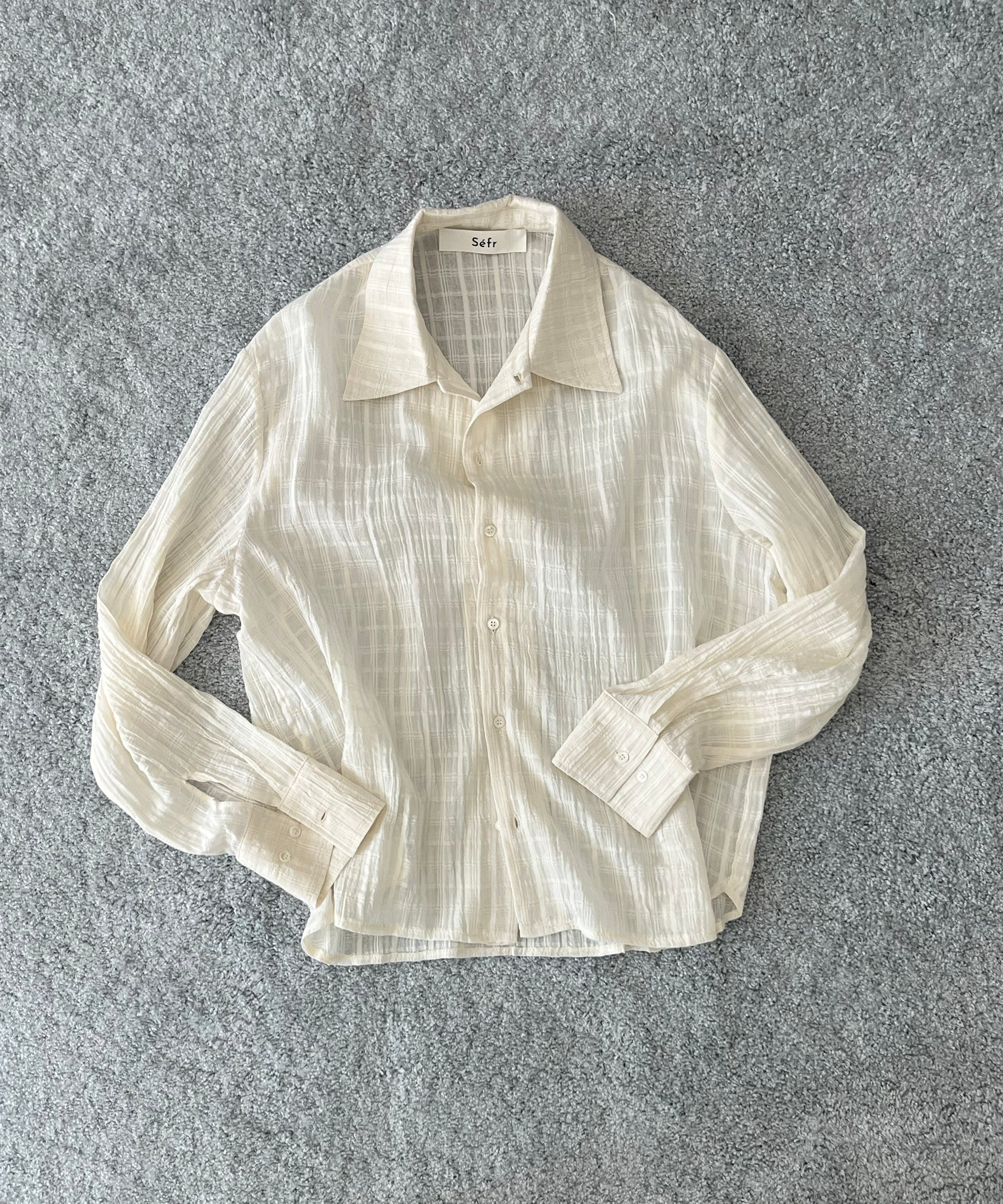 sefr Ignacio shirt "CLOUD WHITE CHECK"