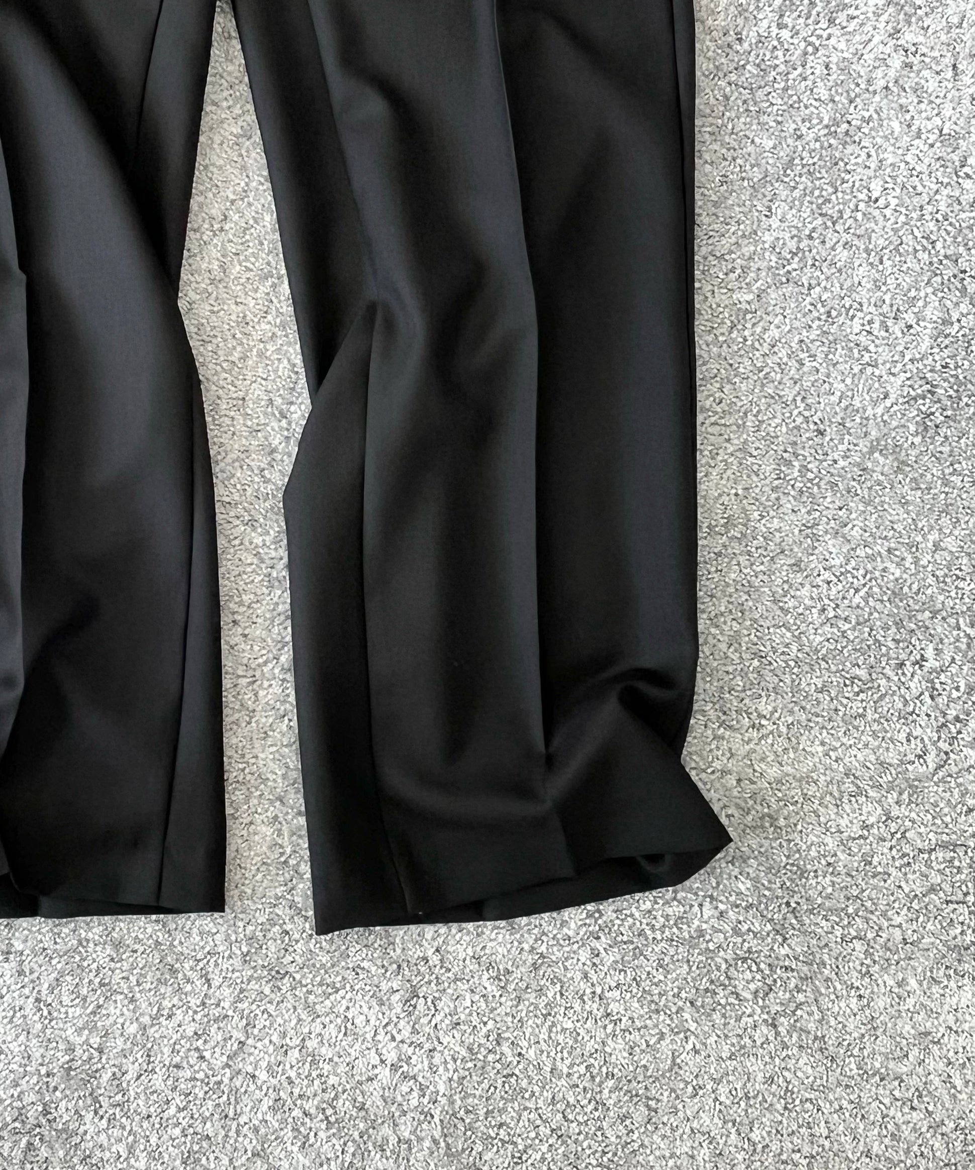 sefr Jeon trouser "FINE BLACK WOOL"