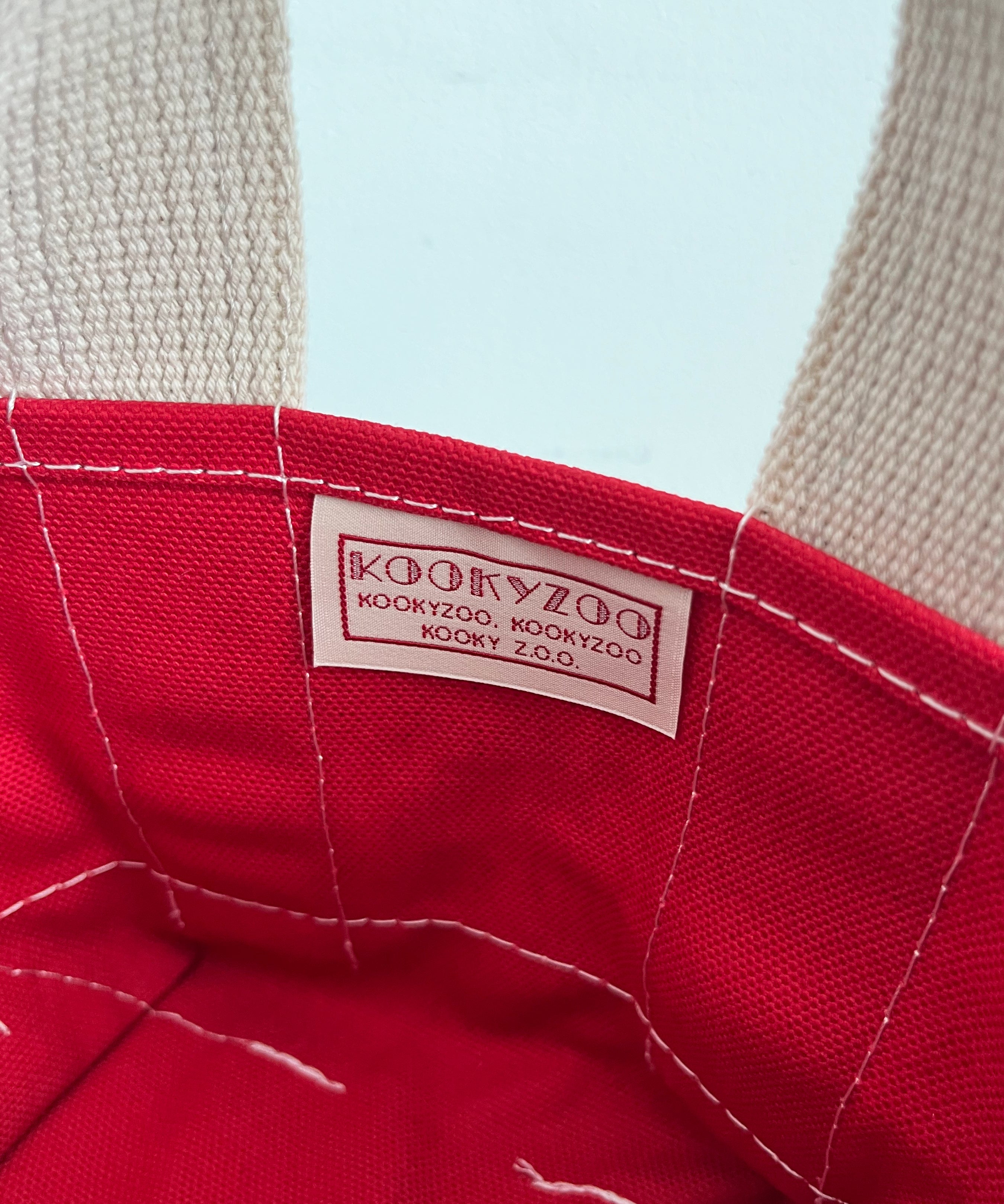 KOOKY ZOO Kooky bag "RED×TURQUOISE"