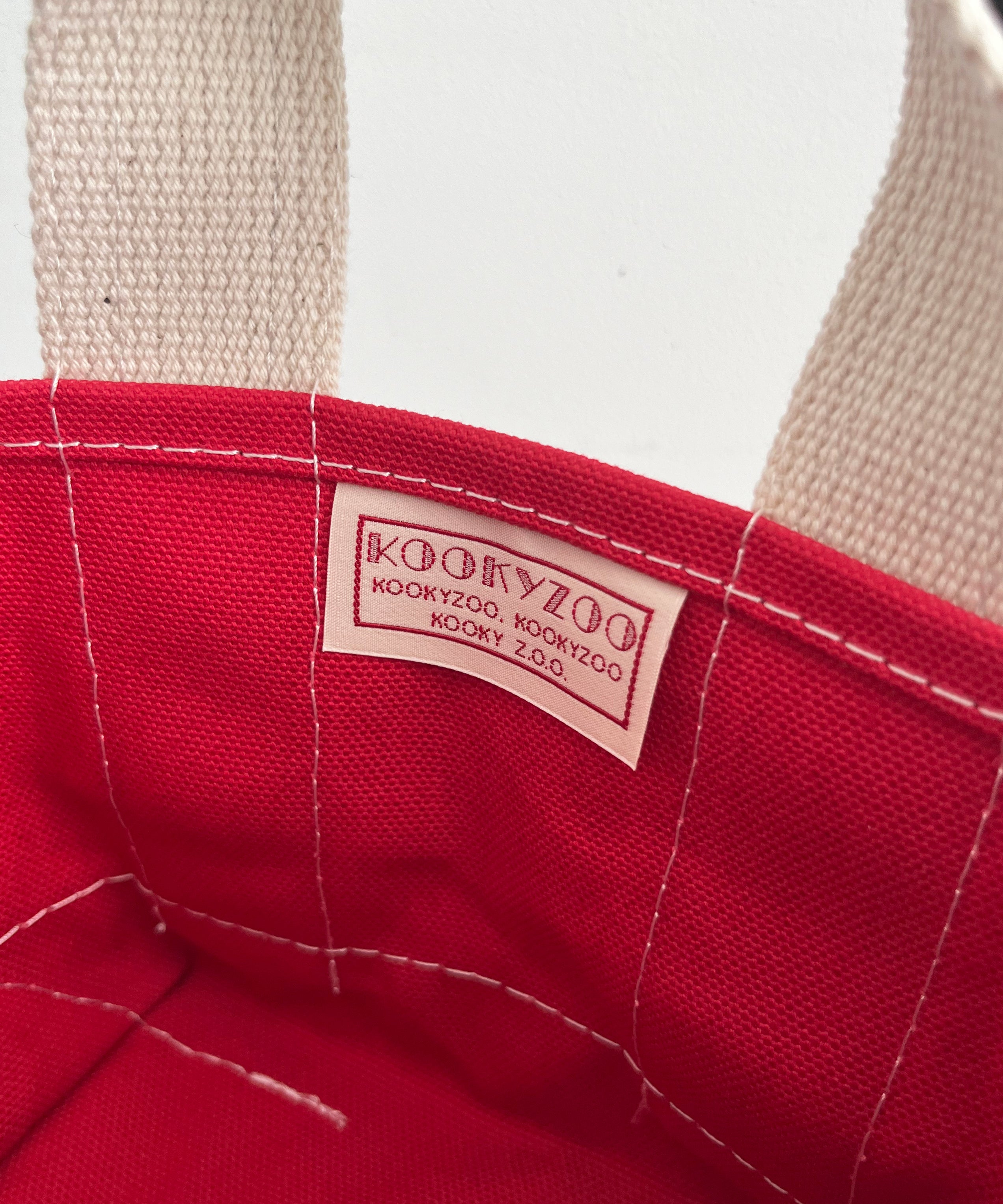 KOOKY ZOO Kooky bag "RED×BLACK"