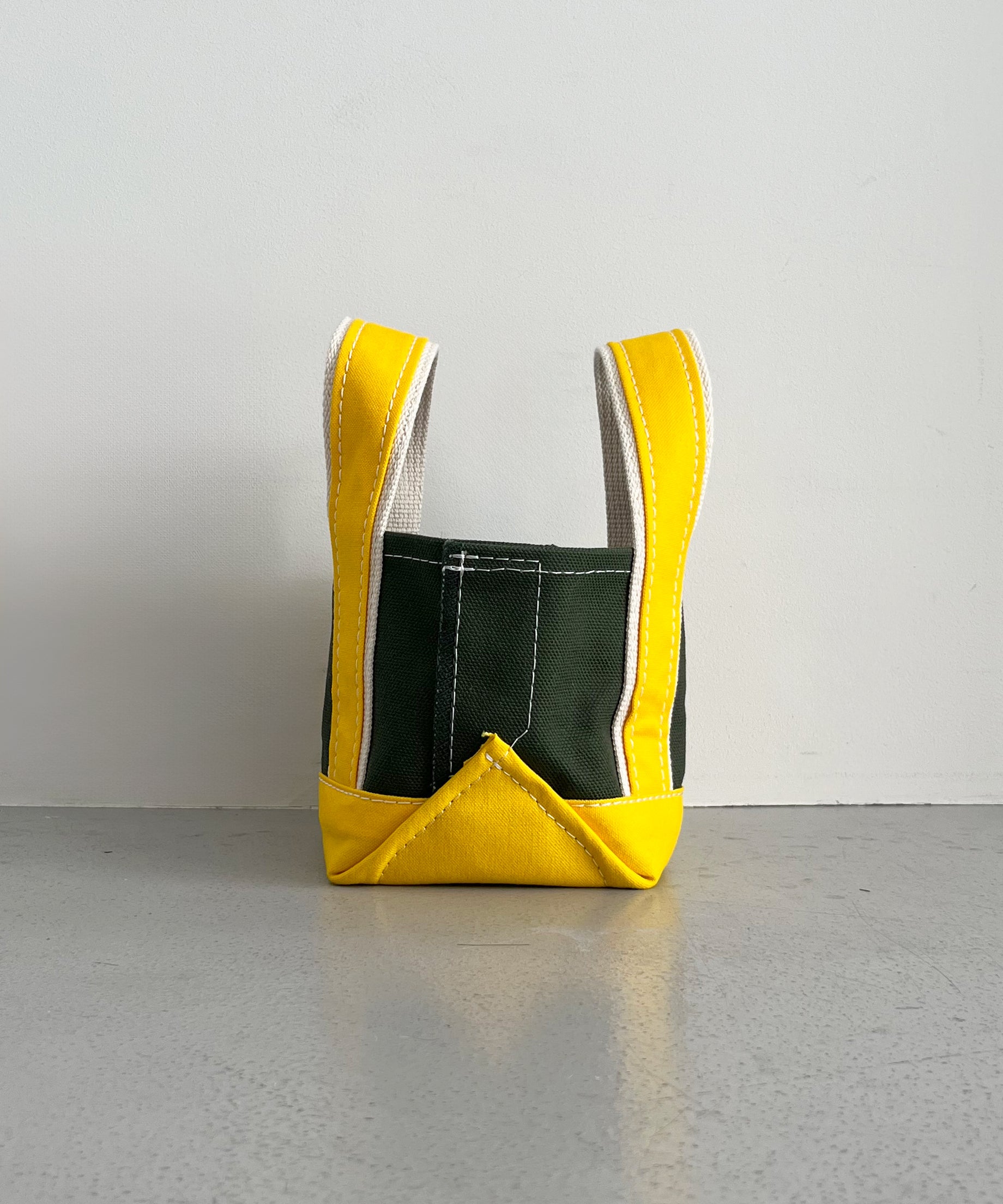 KOOKY ZOO Kooky bag "DARK GREEN×YELLOW"
