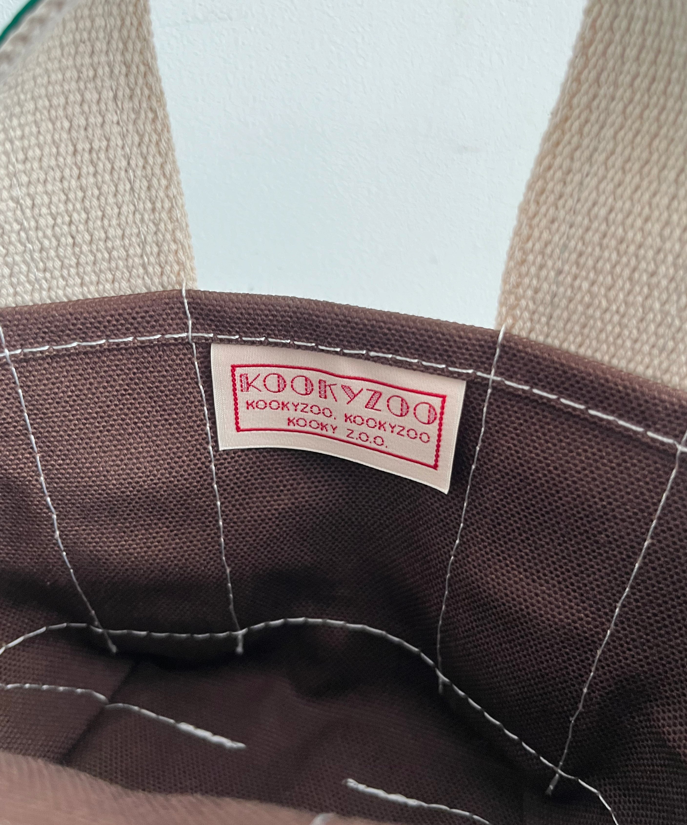 KOOKY ZOO Kooky bag "BROWN×GREEN"