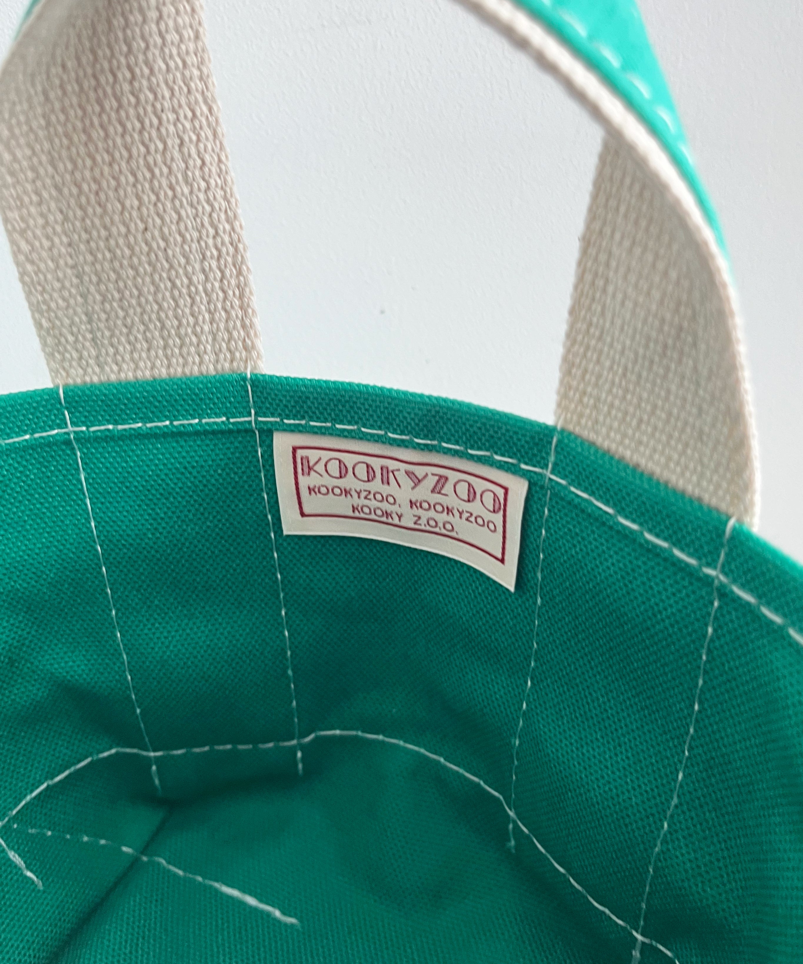KOOKY ZOO Kooky bag "GREEN×TURQUOISE"