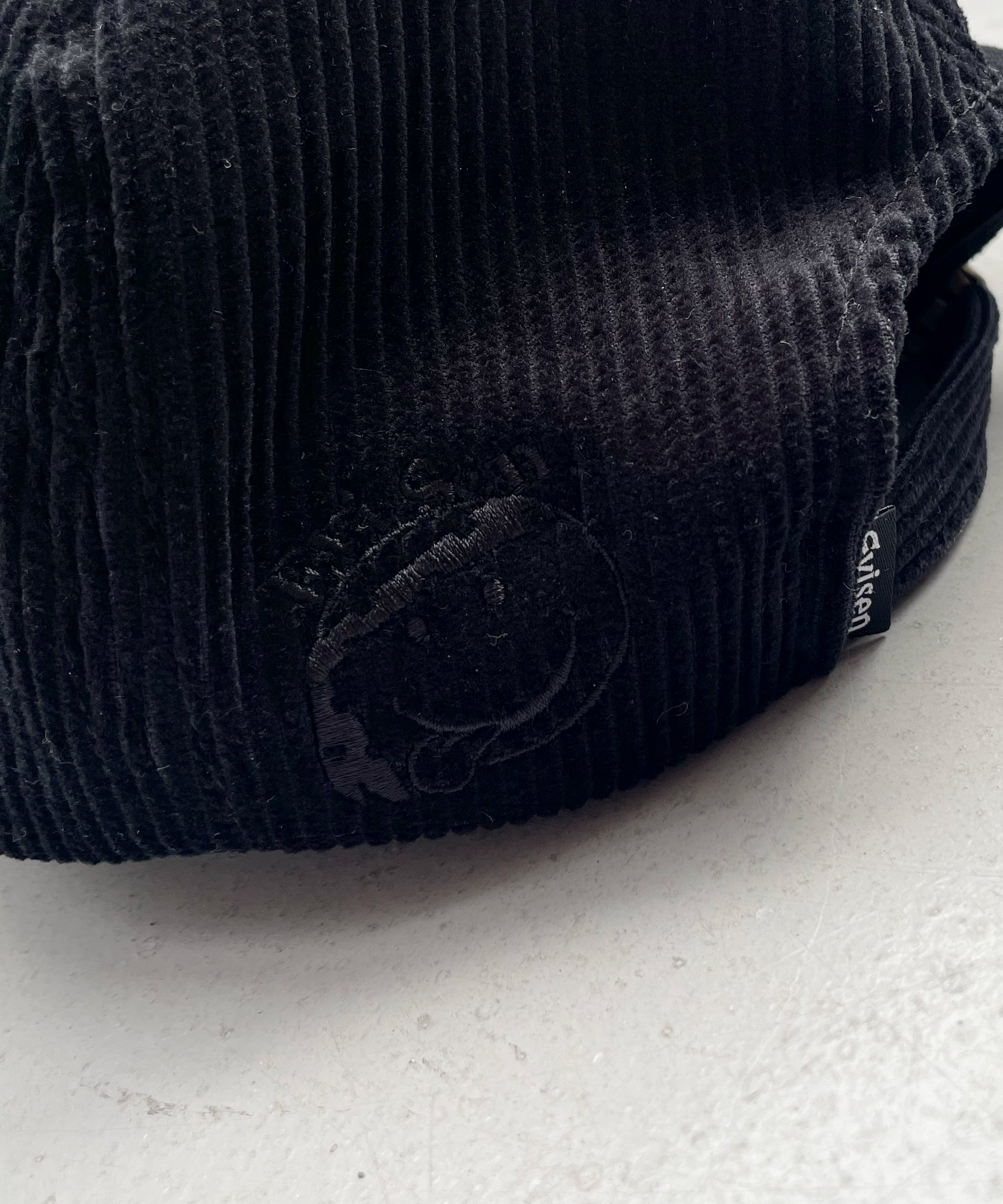Evisen Skateboardsゑ Cord one-up 6 panel "BLACK"