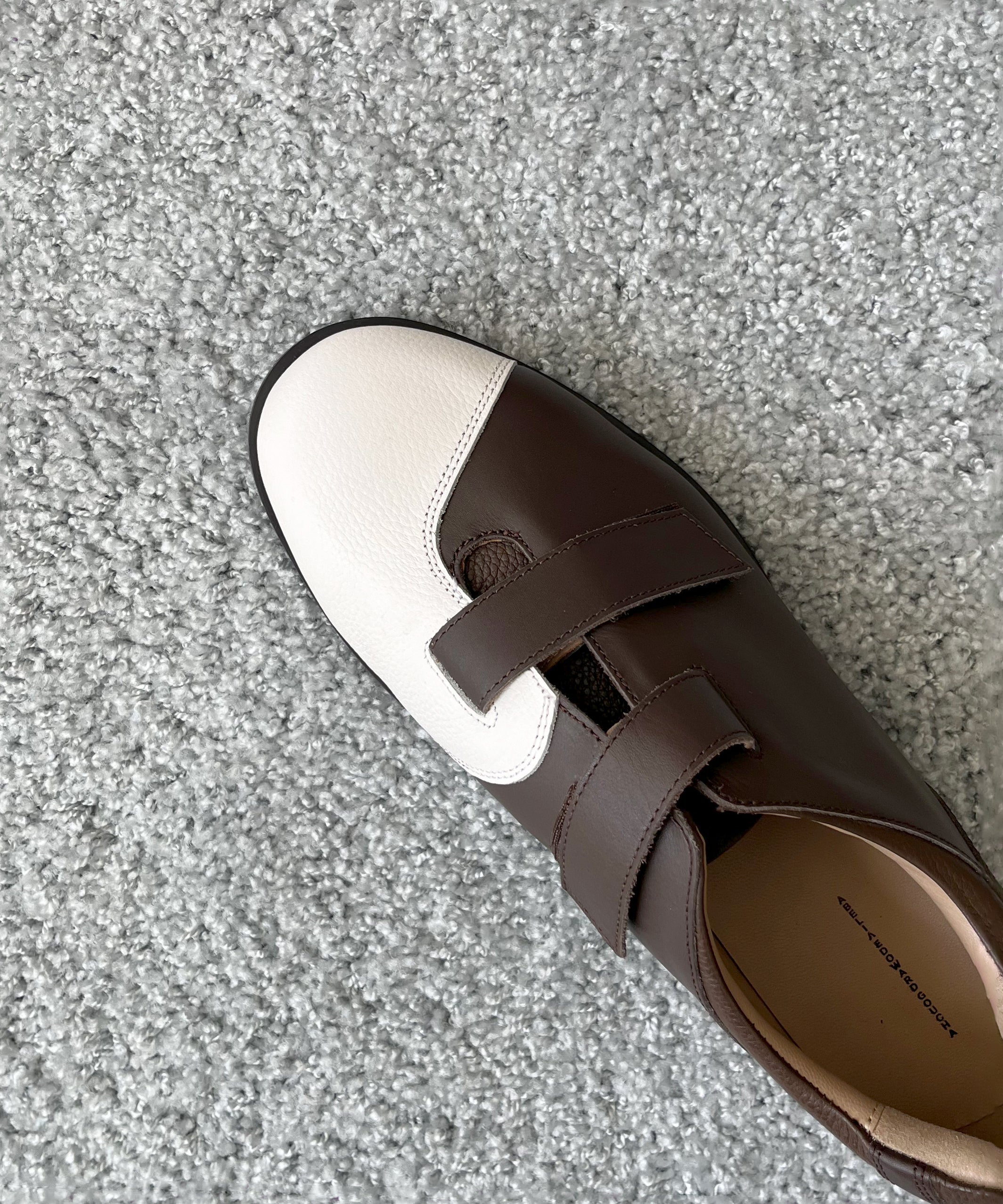 ABELIA EDOWARD GOUCHA Bb shoes "BROWN / WHITE"