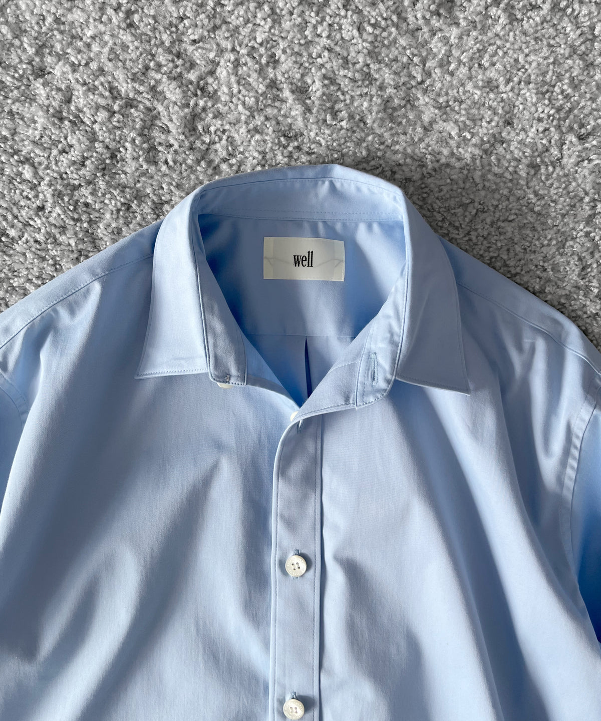 well Buttons position shirt "BLUE"
