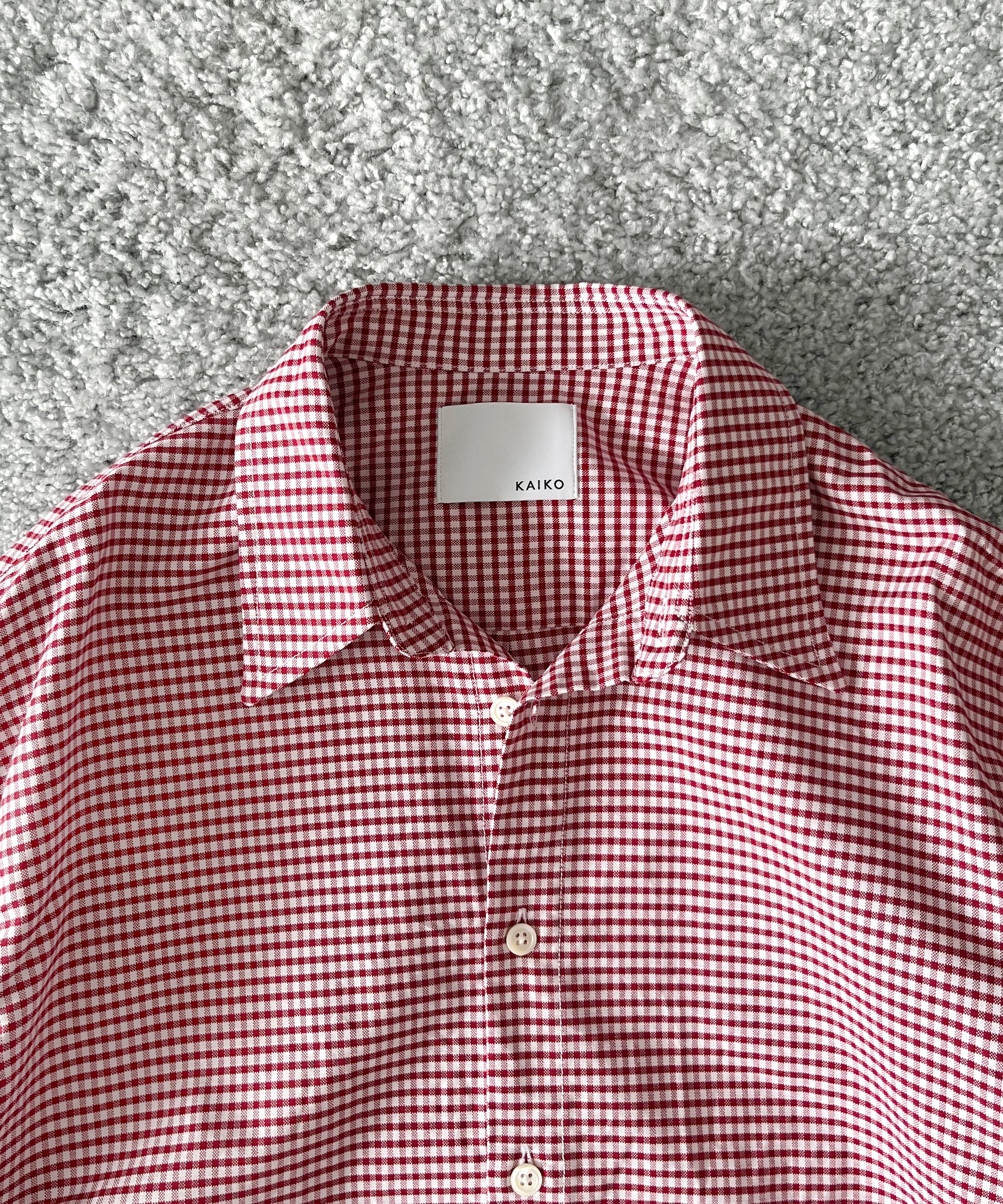 KAIKO Regular collar shirt "RED"