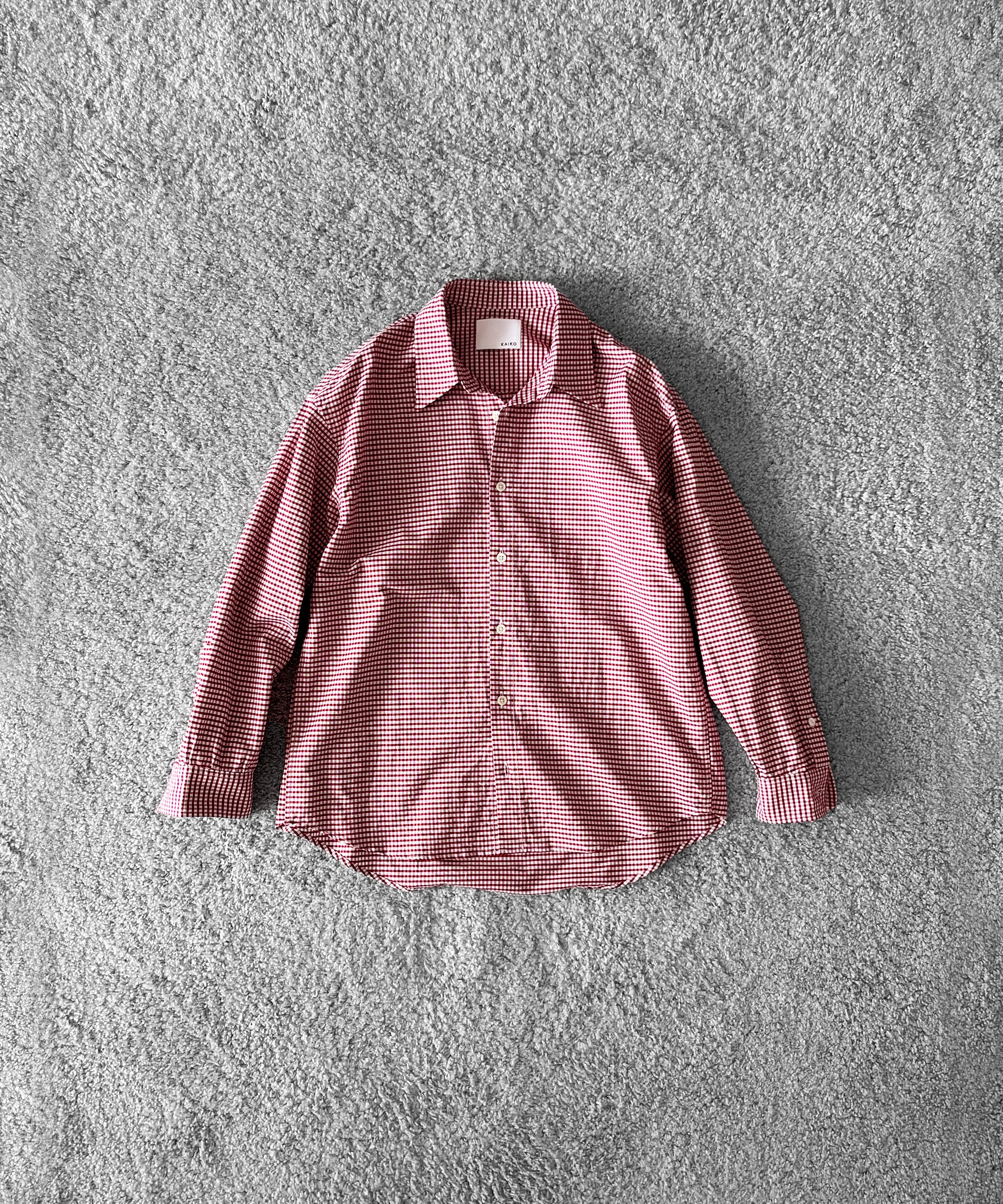 KAIKO Regular collar shirt "NAVY"