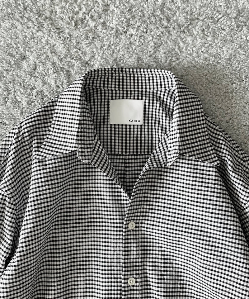 KAIKO Regular collar shirt "BLACK"