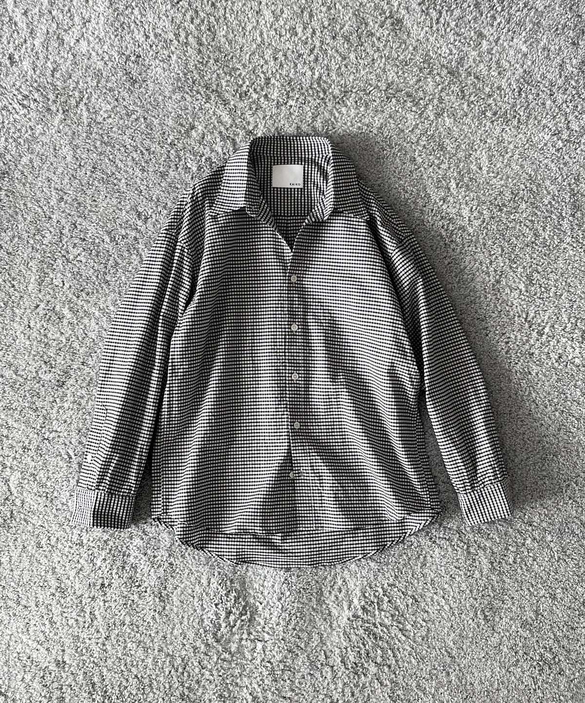 KAIKO Regular collar shirt "NAVY"
