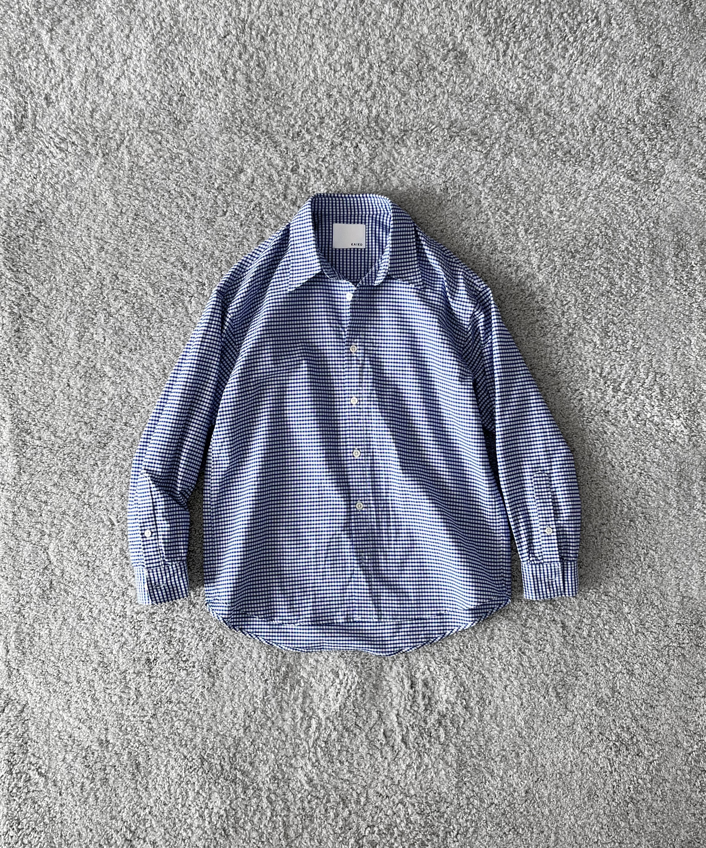 KAIKO Regular collar shirt "NAVY"