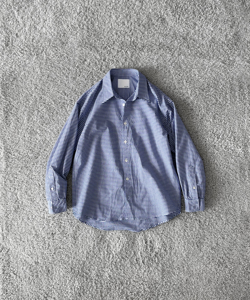 KAIKO Regular collar shirt "NAVY"