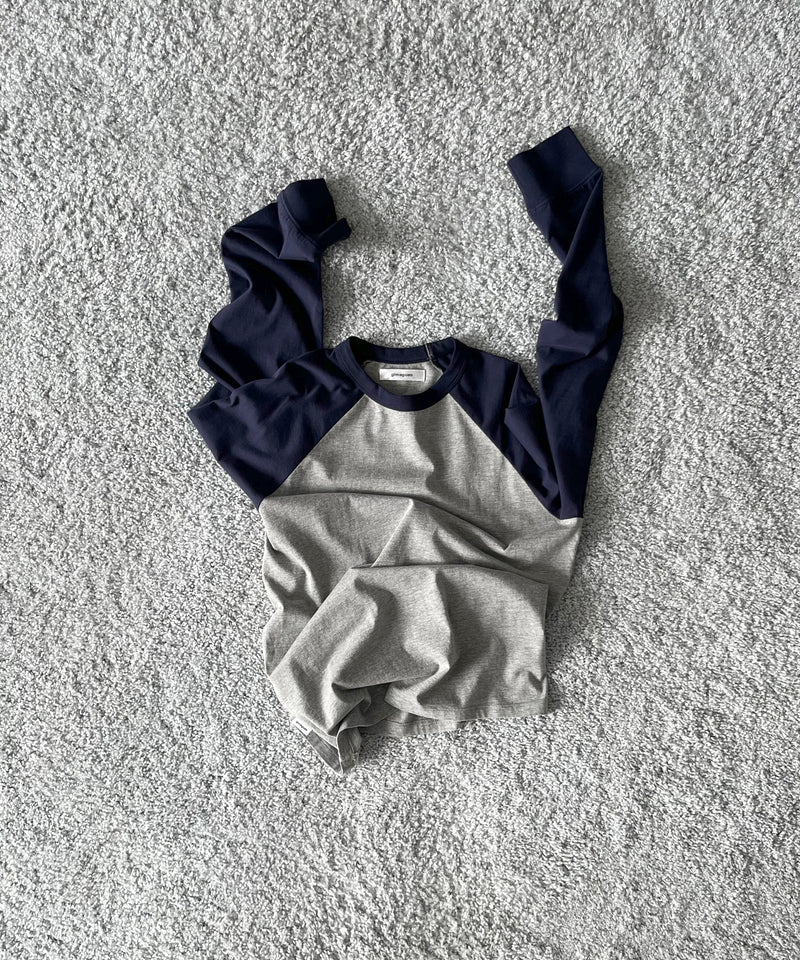 Gimaguas Samuel ls t-shirt "NAVY-GREY"