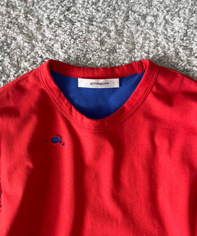 Gimaguas Ricardo 2layeres t-shirt "RED-BLUE"