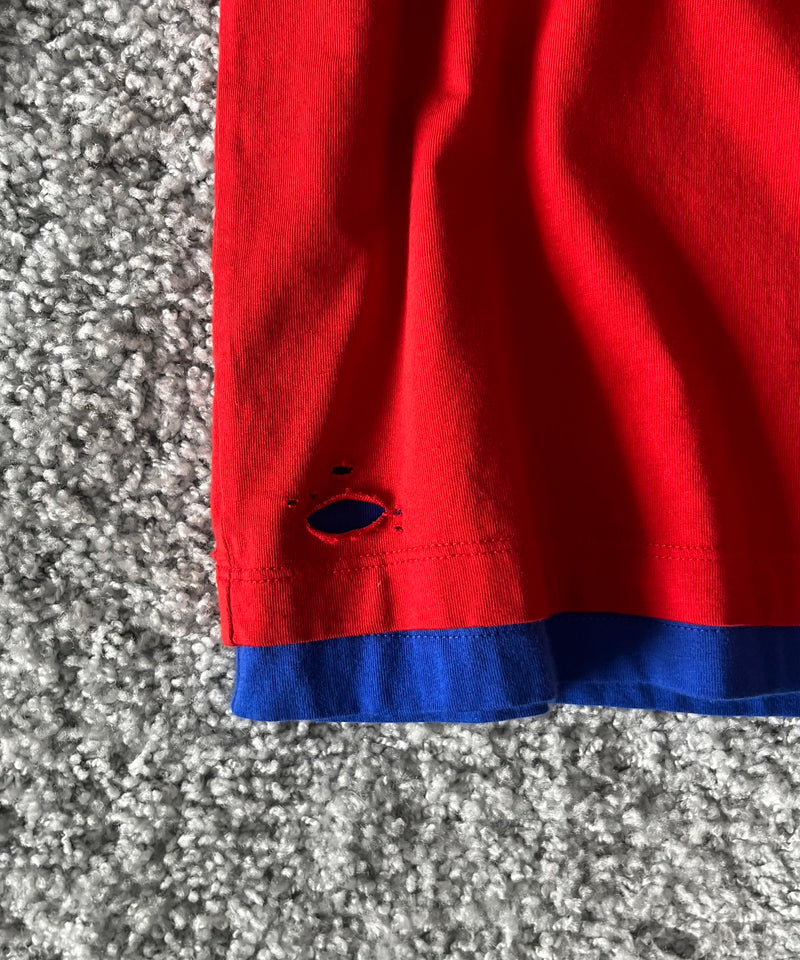 Gimaguas Ricardo 2layeres t-shirt "RED-BLUE"