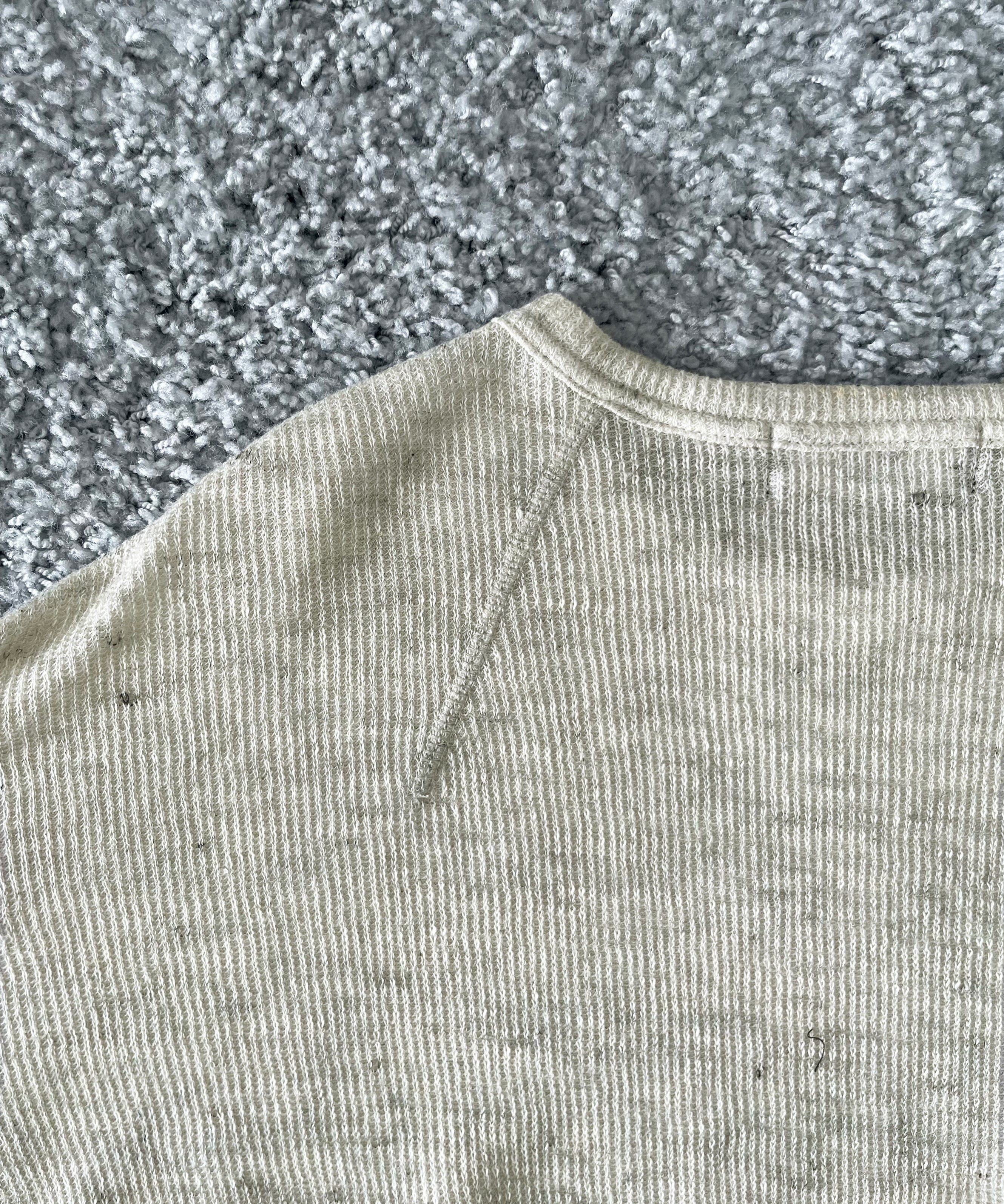 ensou. D-shaped long sleeve tee "OATMEAL"