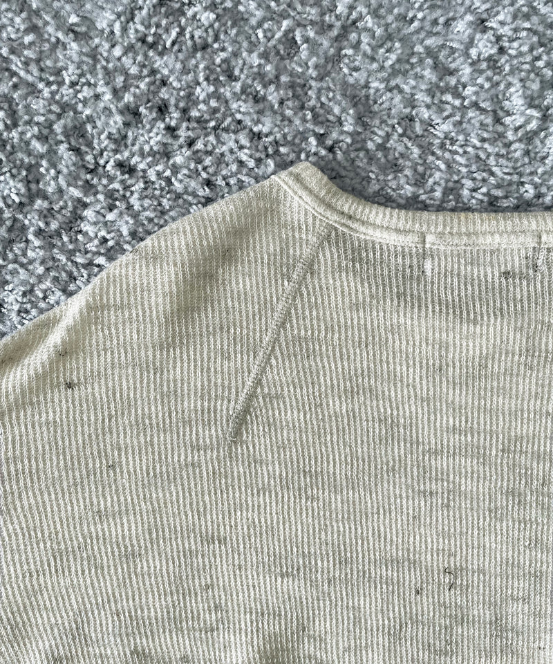 ensou. D-shaped long sleeve tee "OATMEAL"