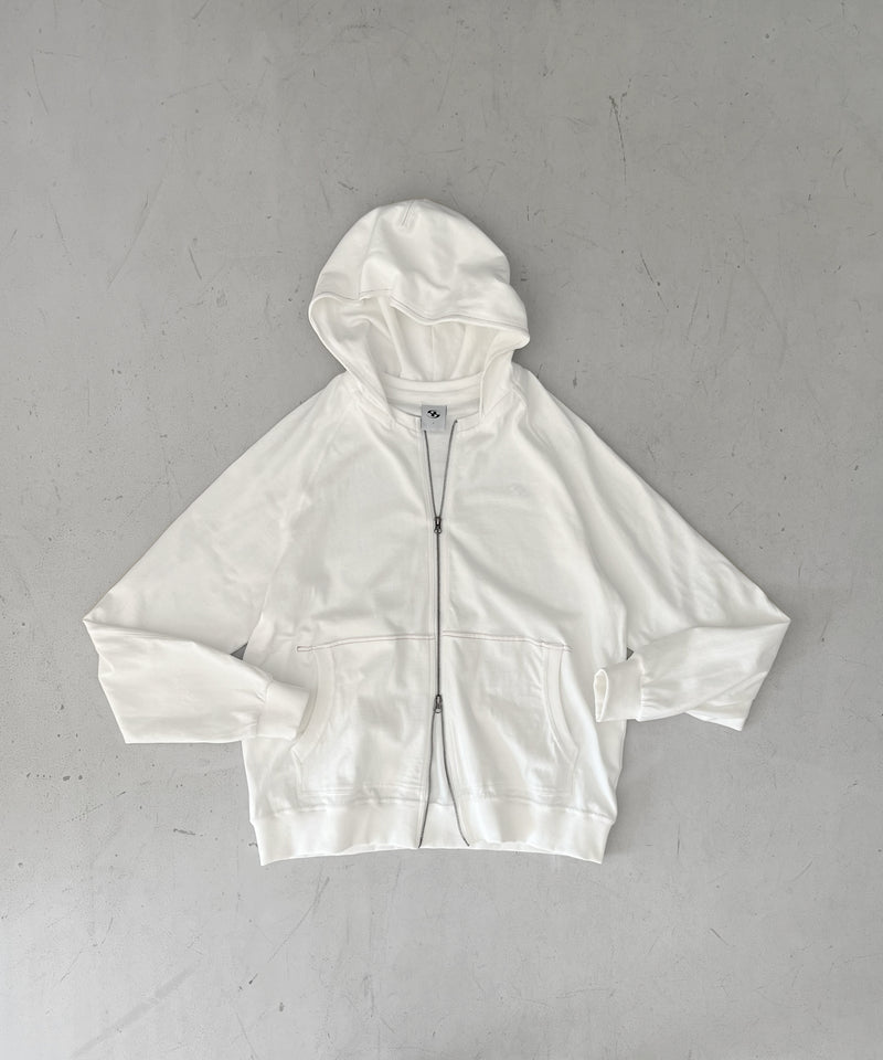 SAN SAN GEAR Washed hoodie zip-up "IVORY"