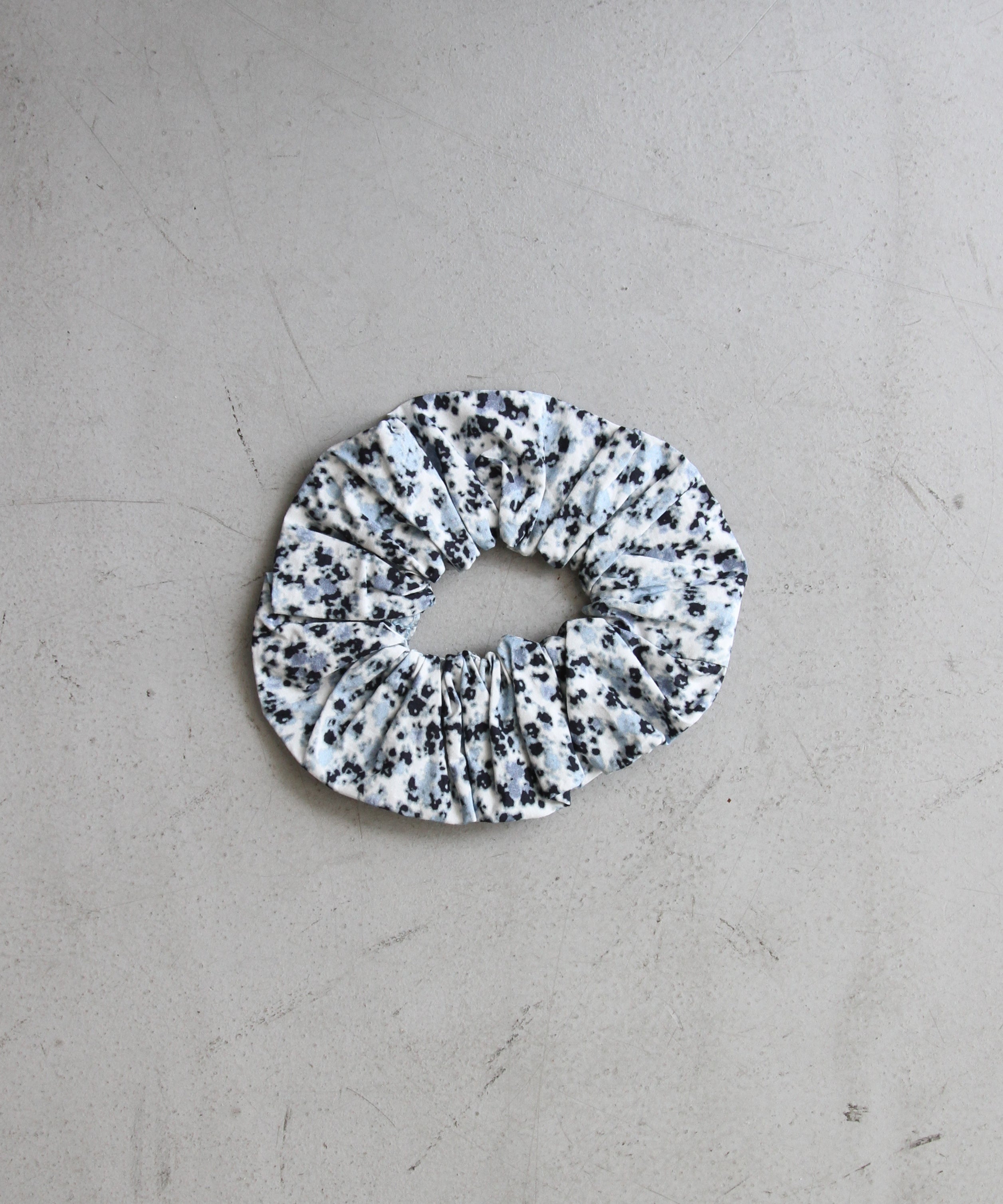 GANNI Printed Cotton Scrunchie "GLACIER LAKE"