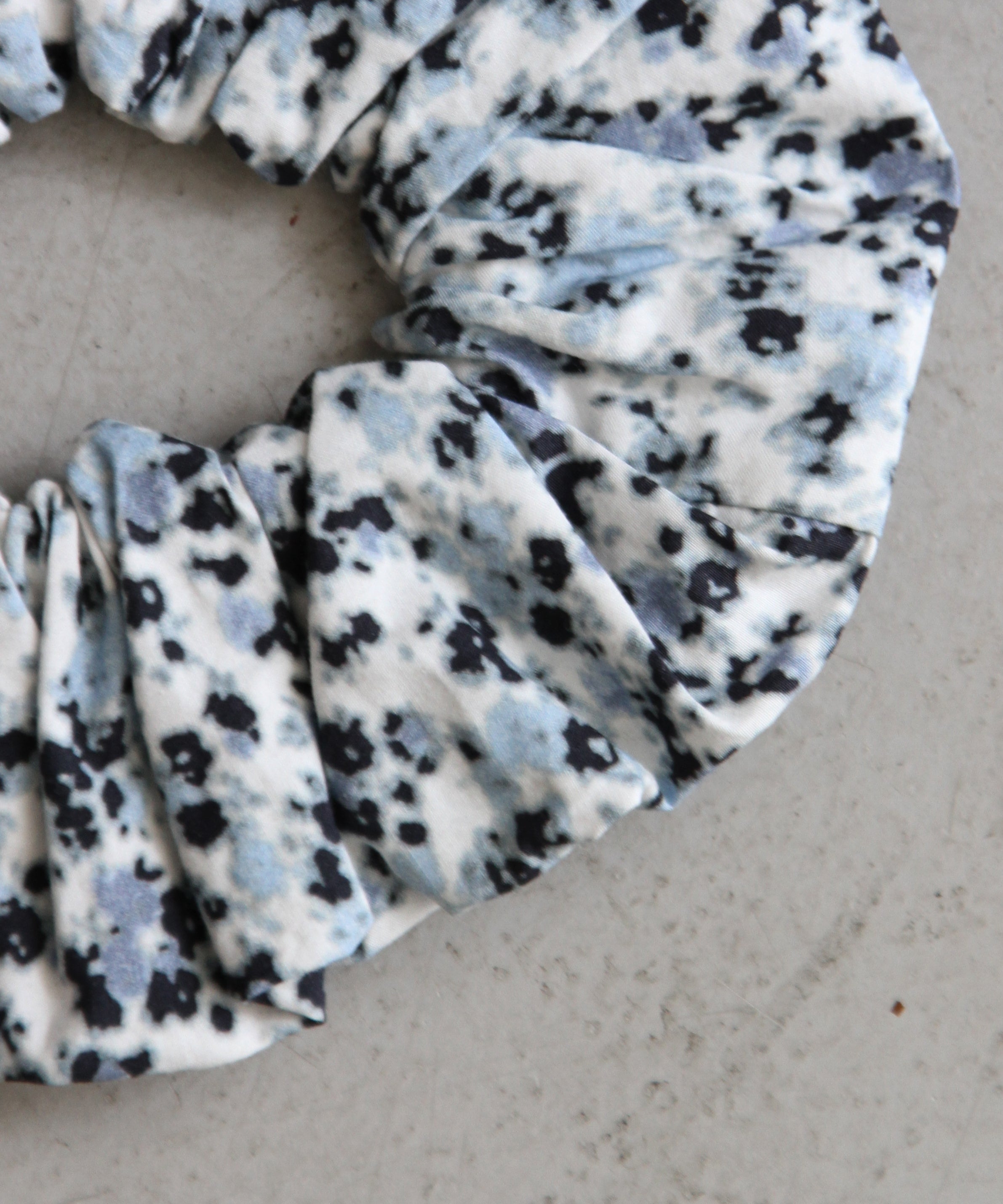 GANNI Printed Cotton Scrunchie "GLACIER LAKE"