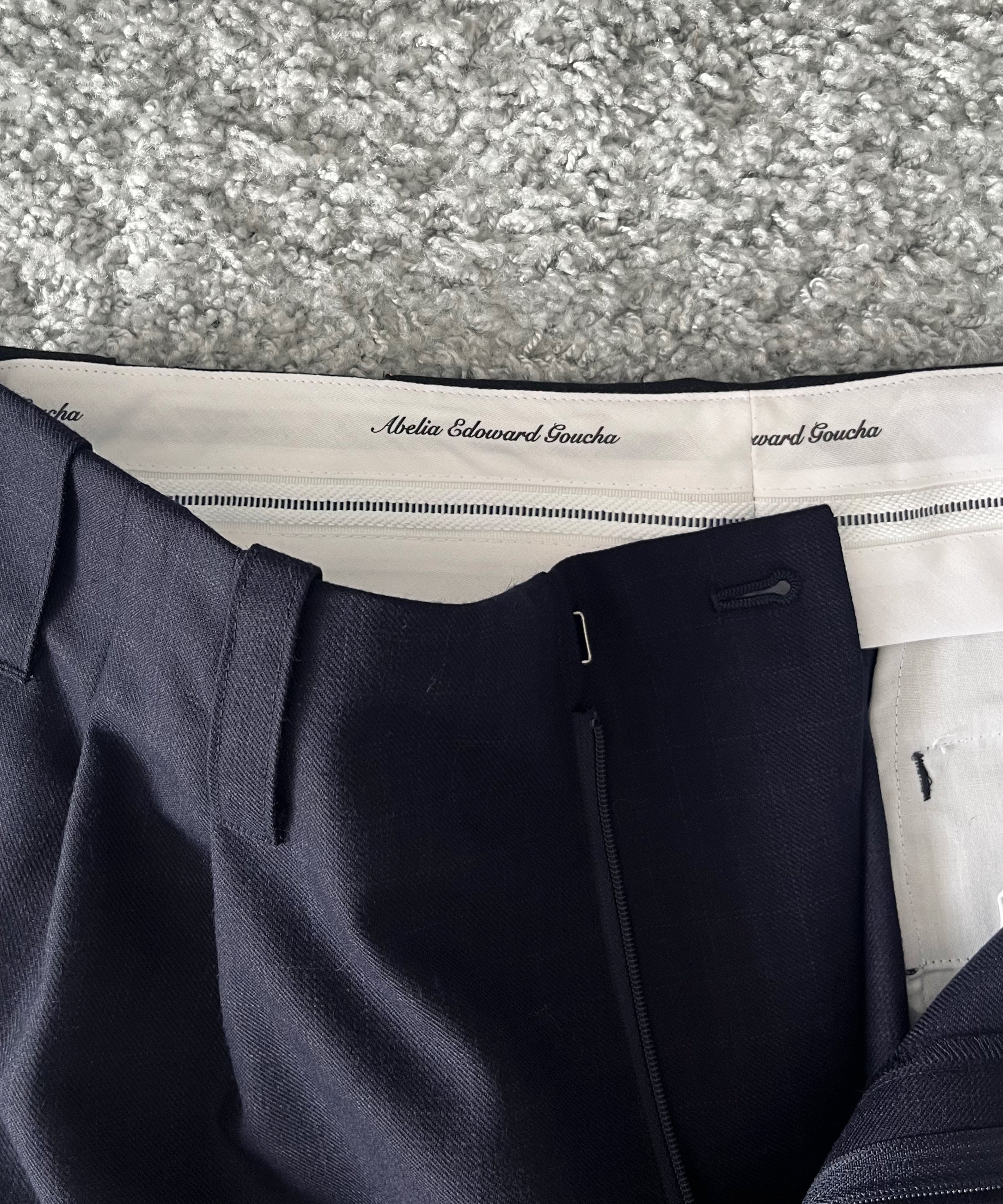 ABELIA EDOWARD GOUCHA Baseball slacks "NAVY"