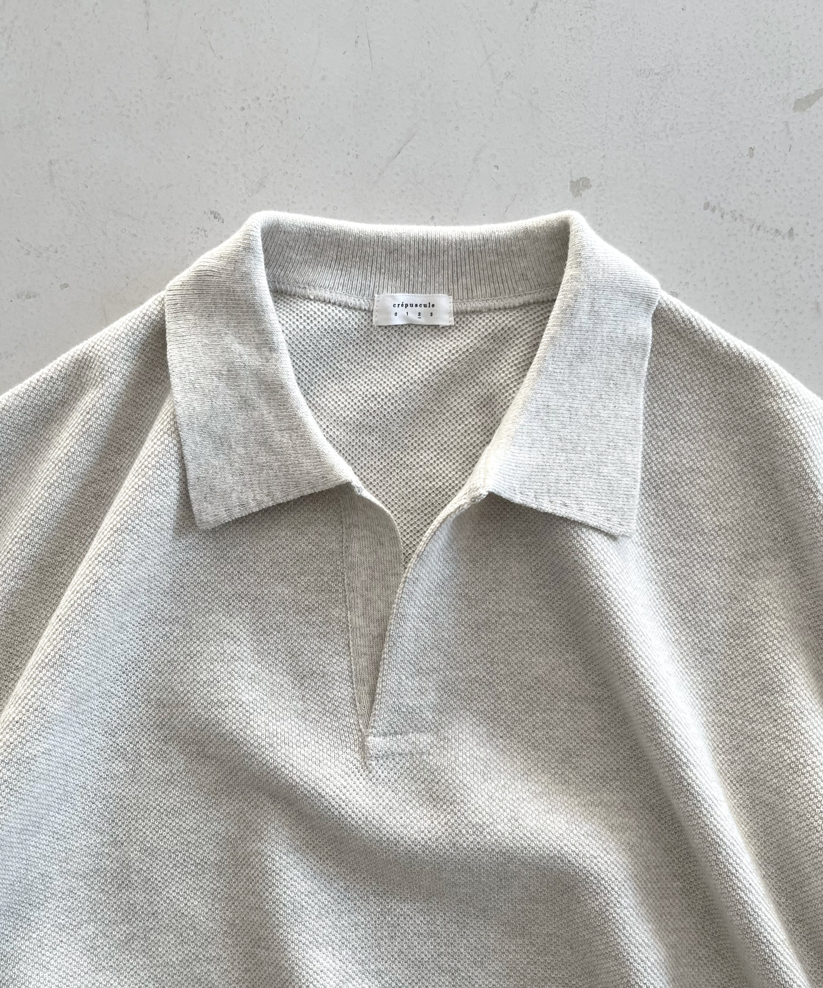 crepuscule Co/wo moss stitch skipper "L.GRAY"