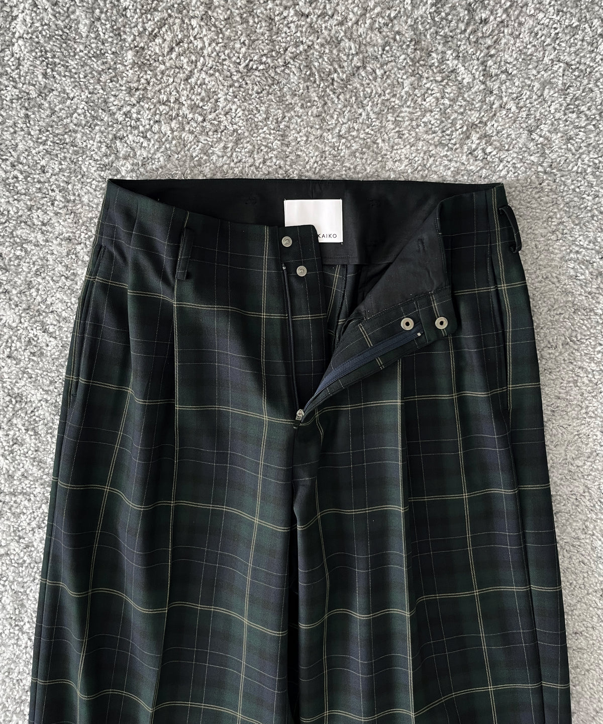KAIKO Wide slacks "GREEN"