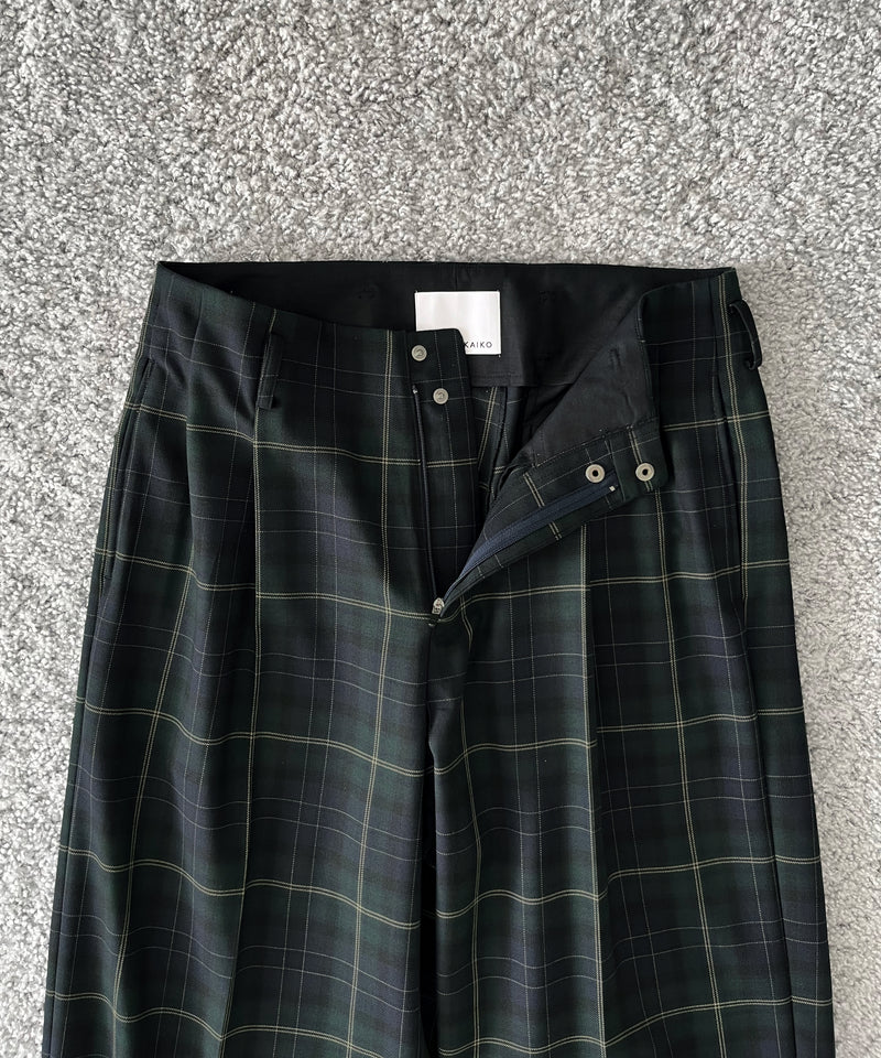 KAIKO Wide slacks "GREEN"