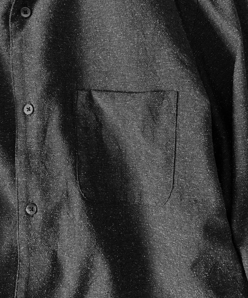 URU Italian collar l/s shirts b "BLACK"