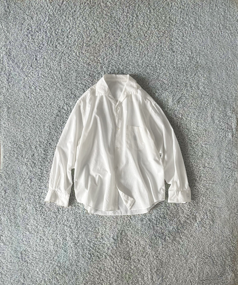 URU Italian collar l/s shirts a "WHITE"