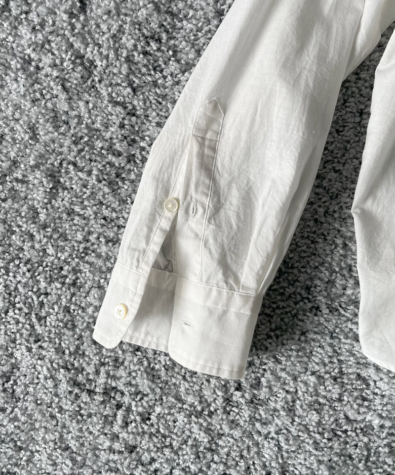 URU Italian collar l/s shirts a "WHITE"